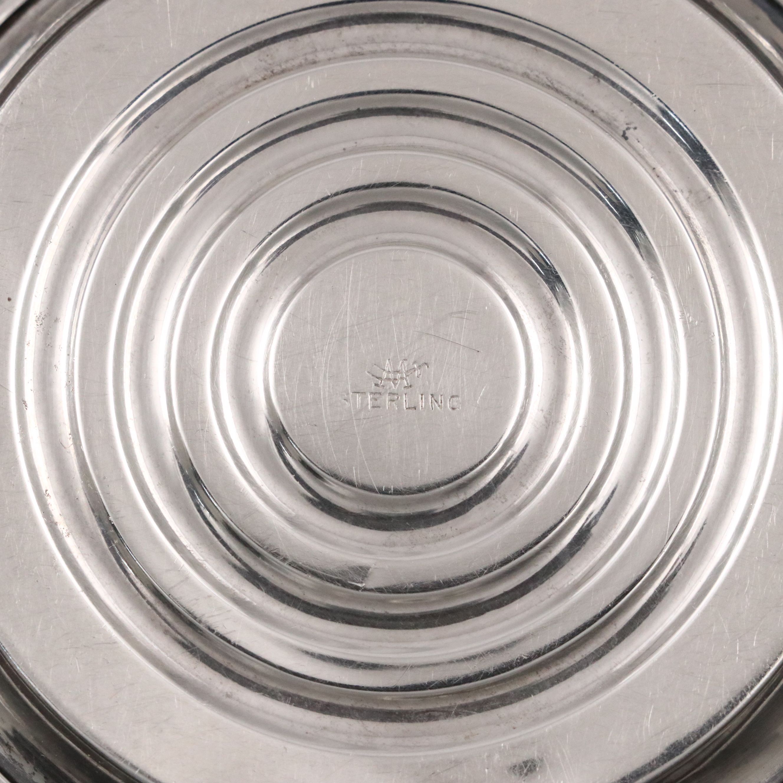 American Sterling Silver Accent Plates, Early to Mid-20th Century