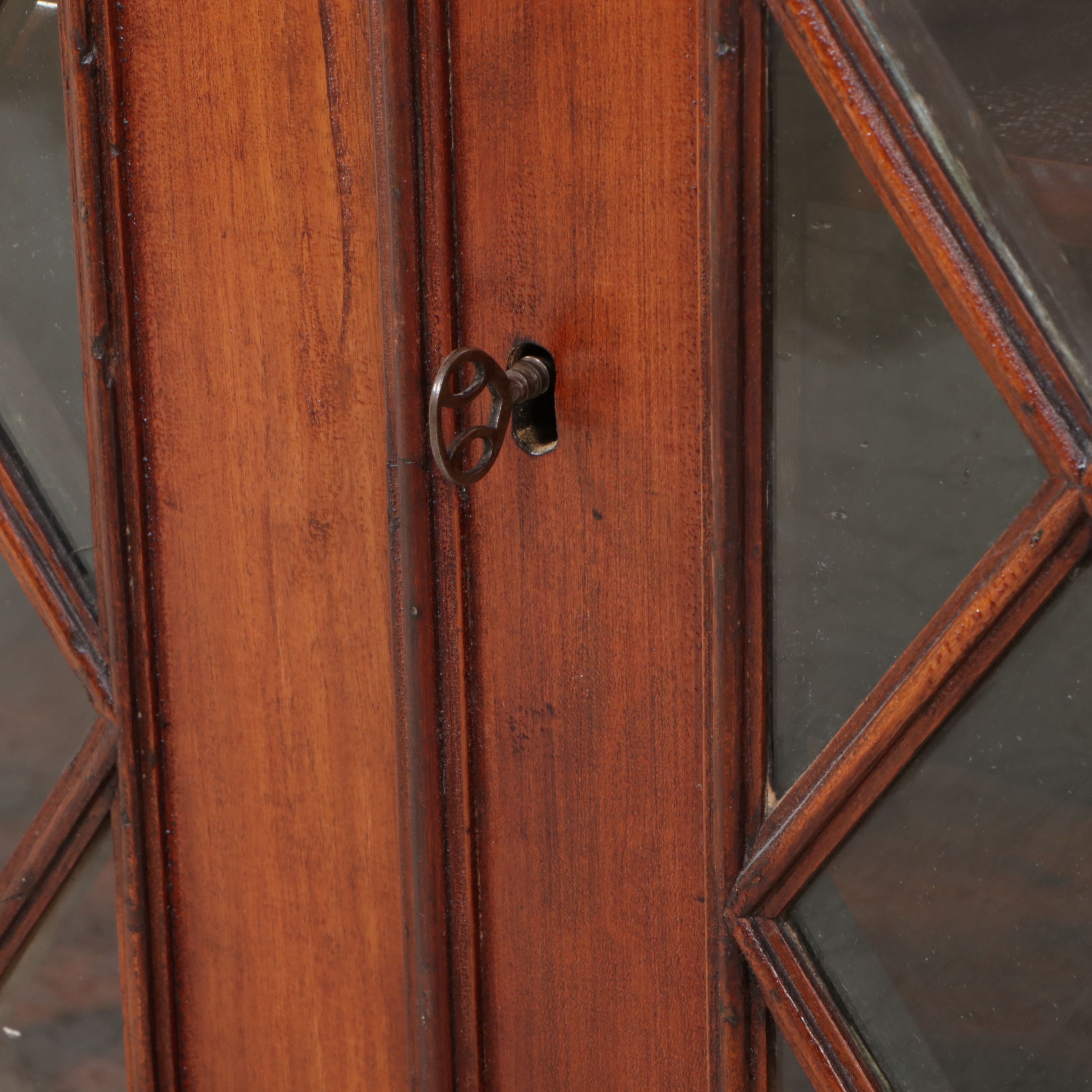 Georgian Mahogany China Cabinet, 18th or 19th C.