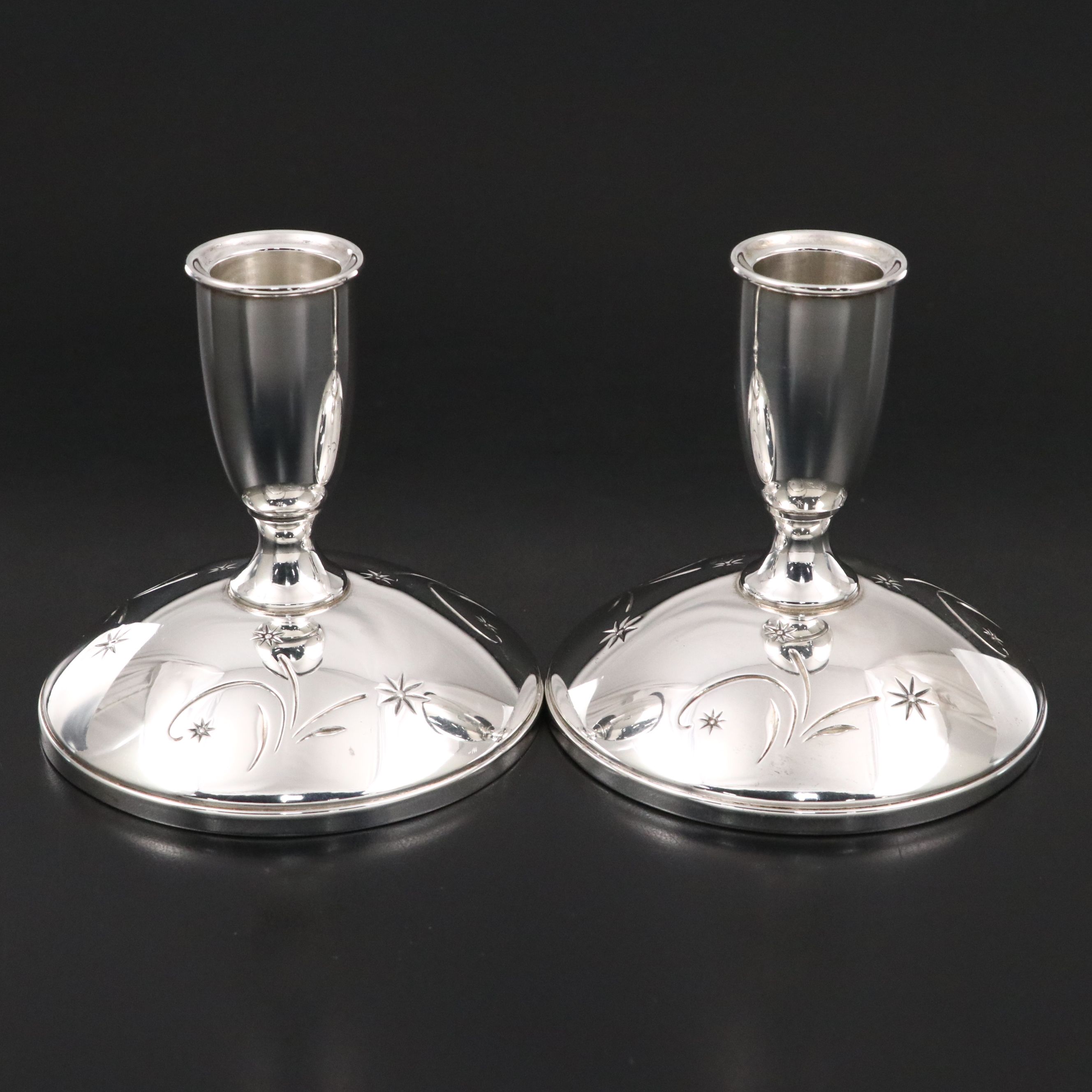 Gorham "Celeste" Sterling Silver Candle Holders