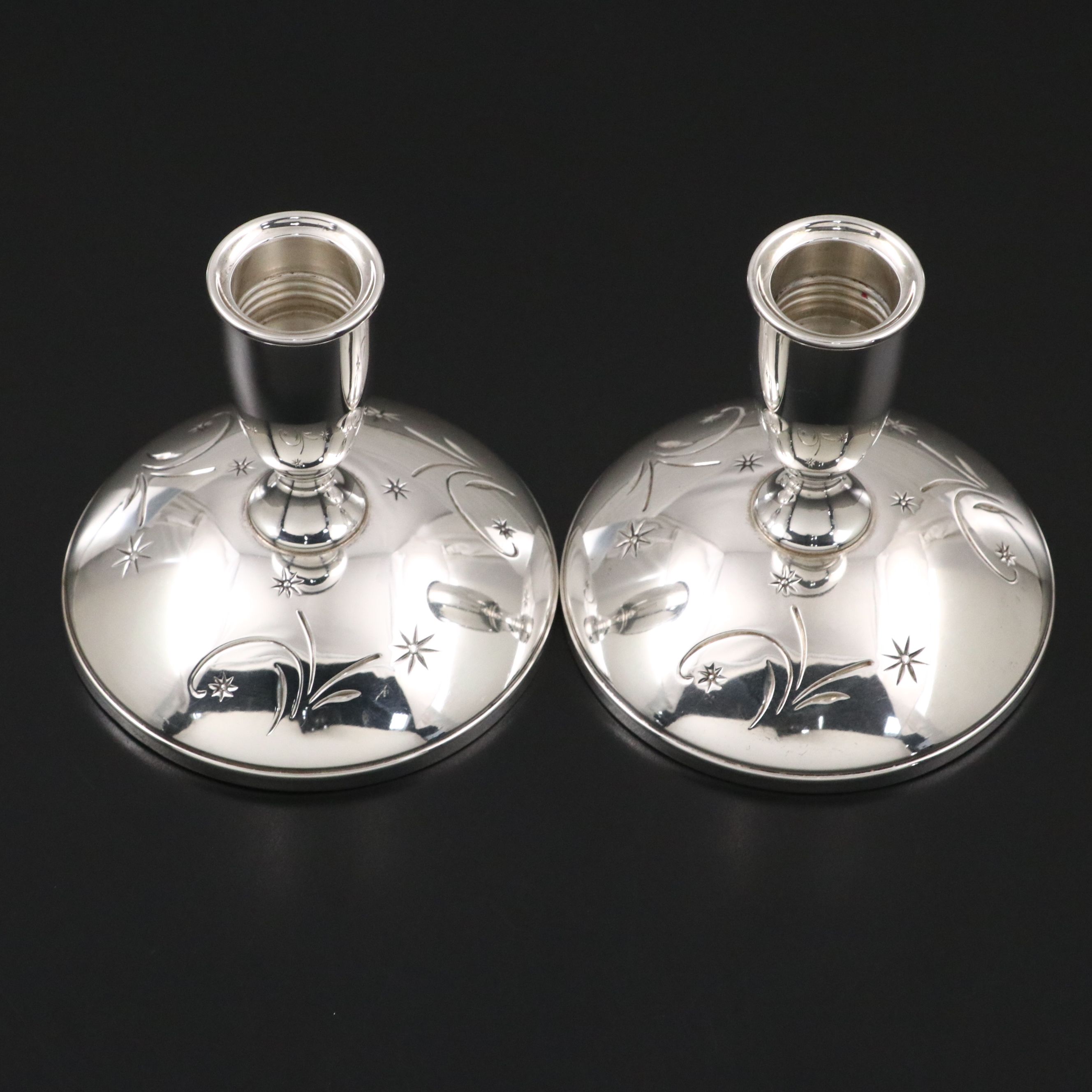 Gorham "Celeste" Sterling Silver Candle Holders