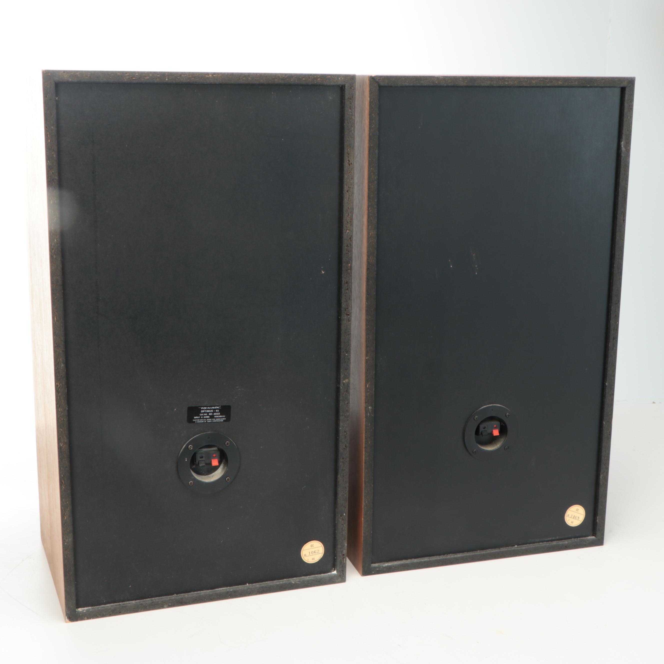 Realistic Optimus-45 Floor Speakers