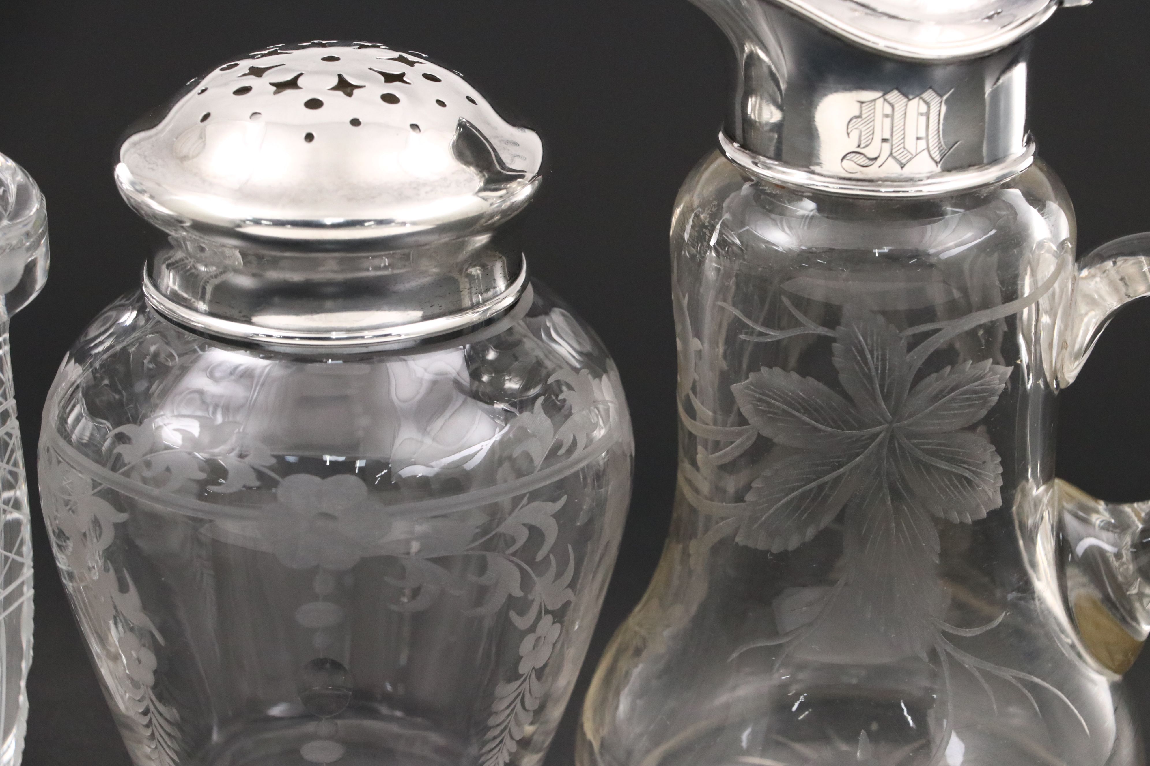 American Sterling Silver and Glass Table Accessories