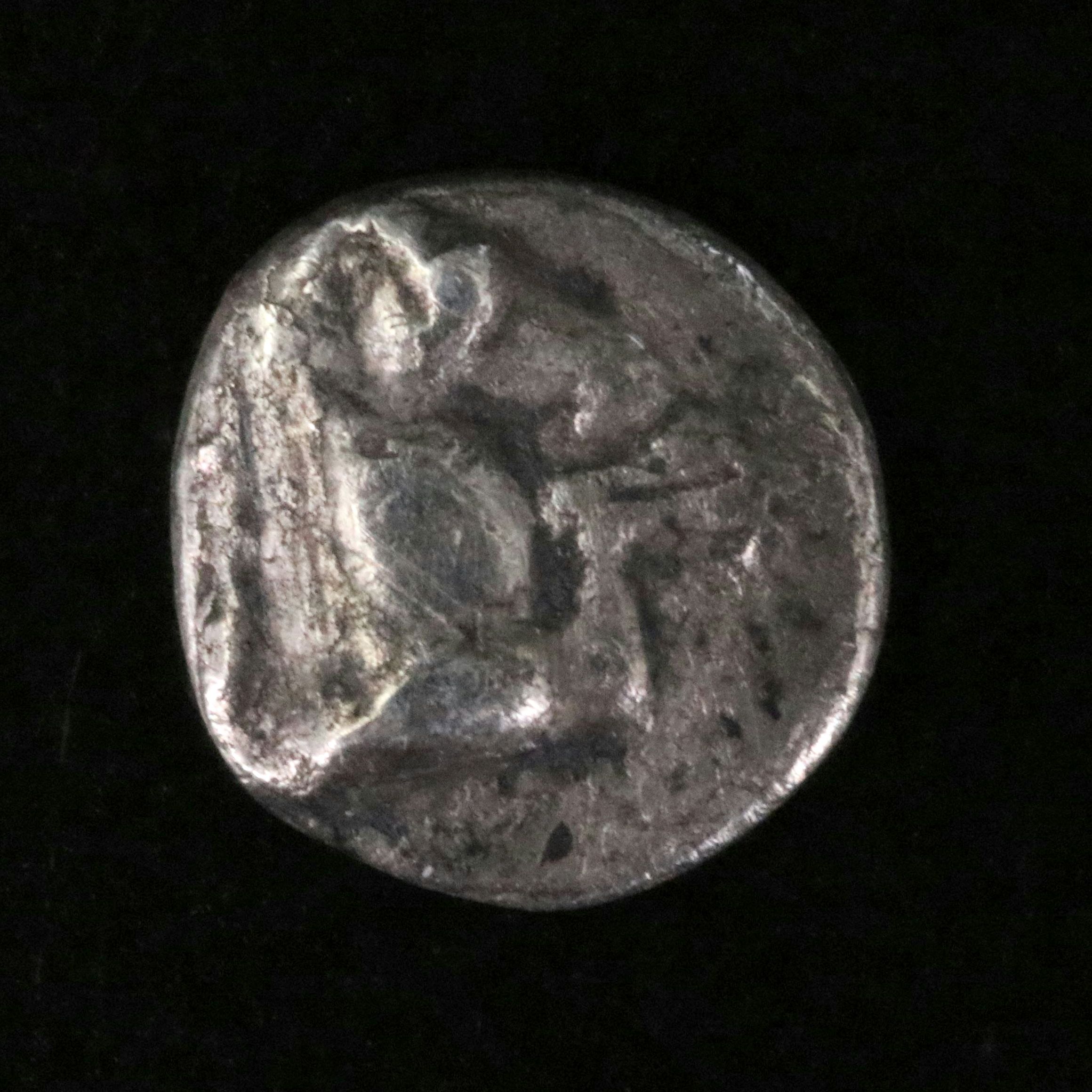 Ancient Aeolis, Kyme AR Hemiobol Coin, ca. 350 B.C.