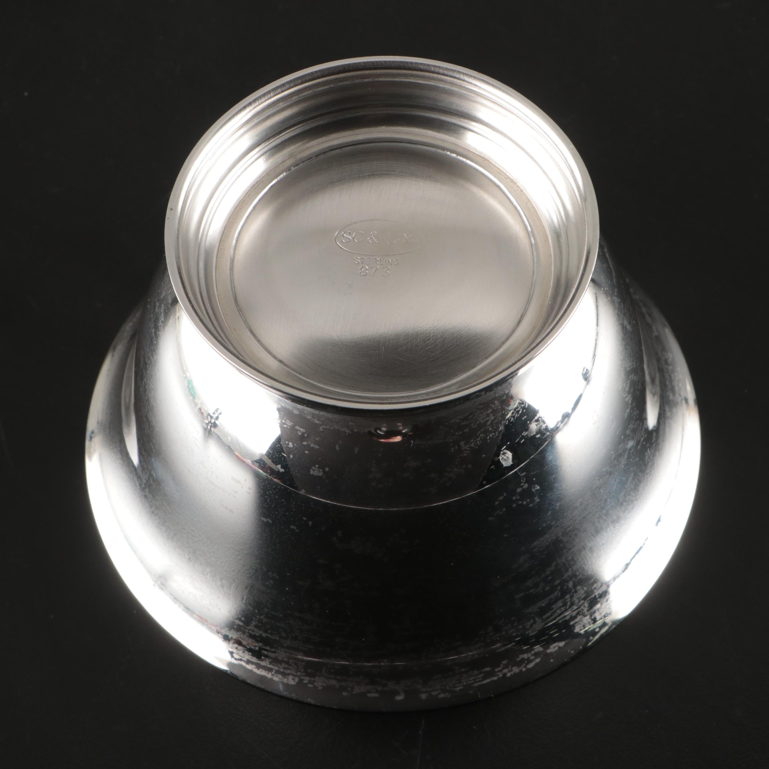 Birks Sterling Sugar Shaker with Shreve, Crump & Low Sterling Paul Revere Bowl