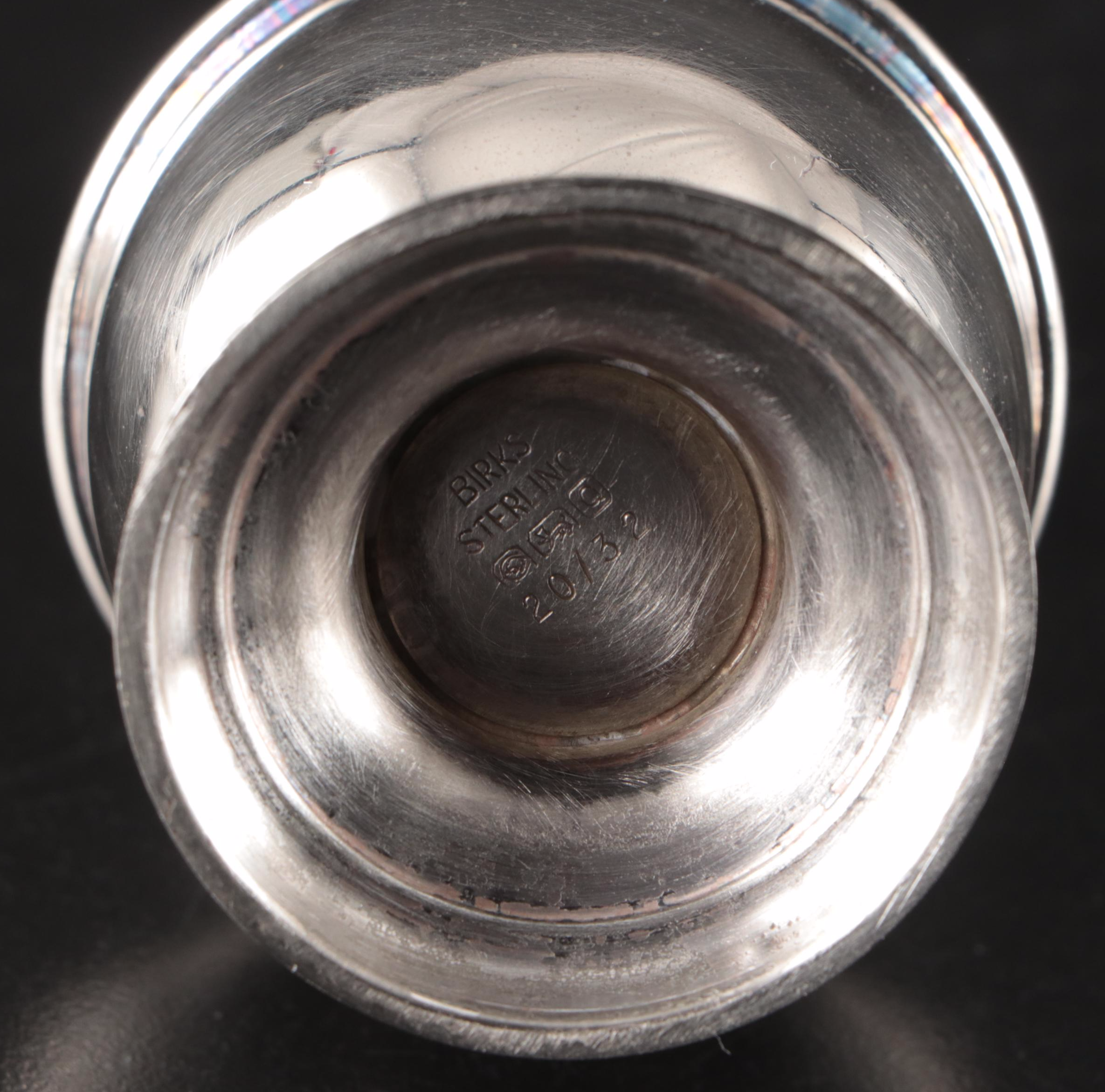 Birks Sterling Sugar Shaker with Shreve, Crump & Low Sterling Paul Revere Bowl