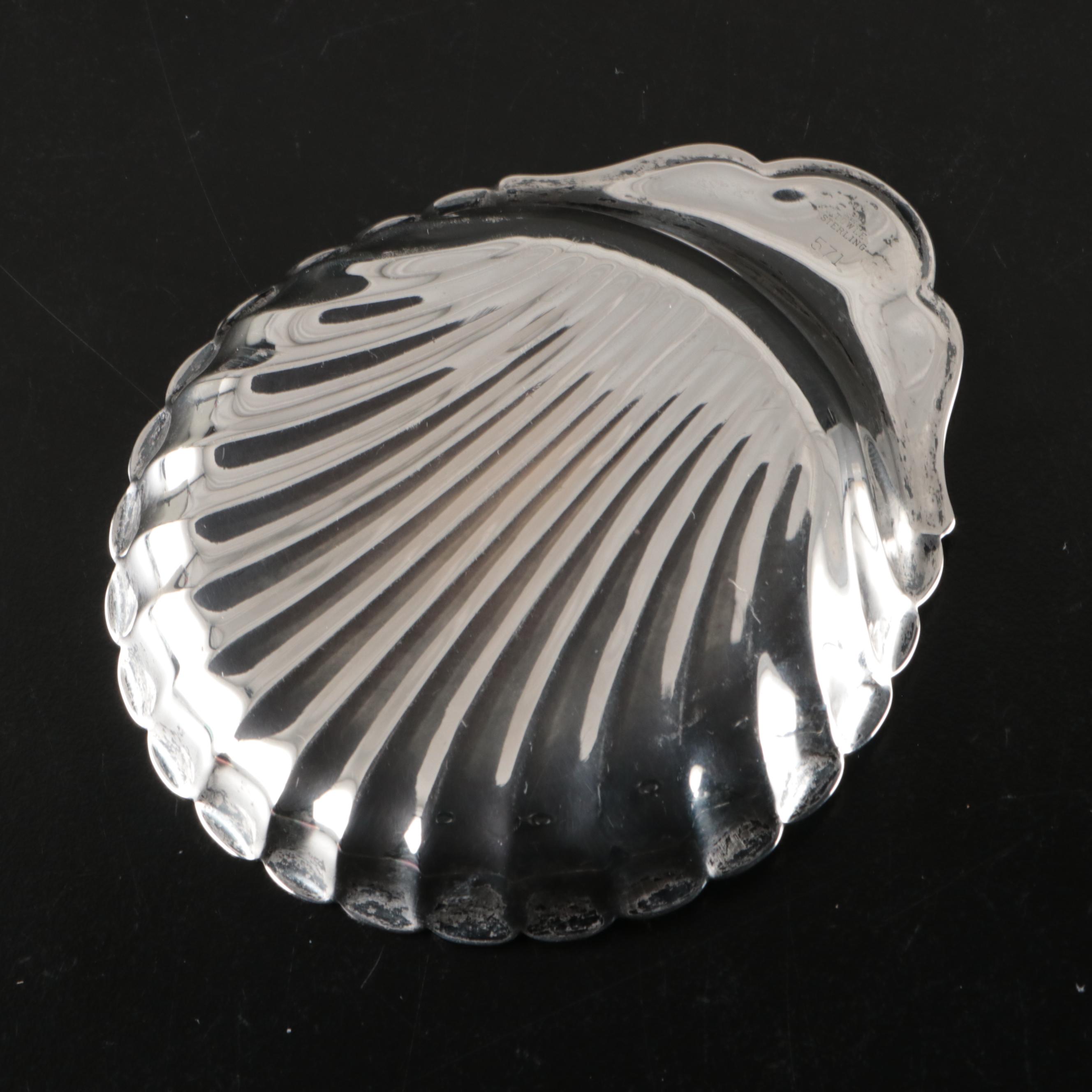 American Sterling Silver Shell Form Dishes