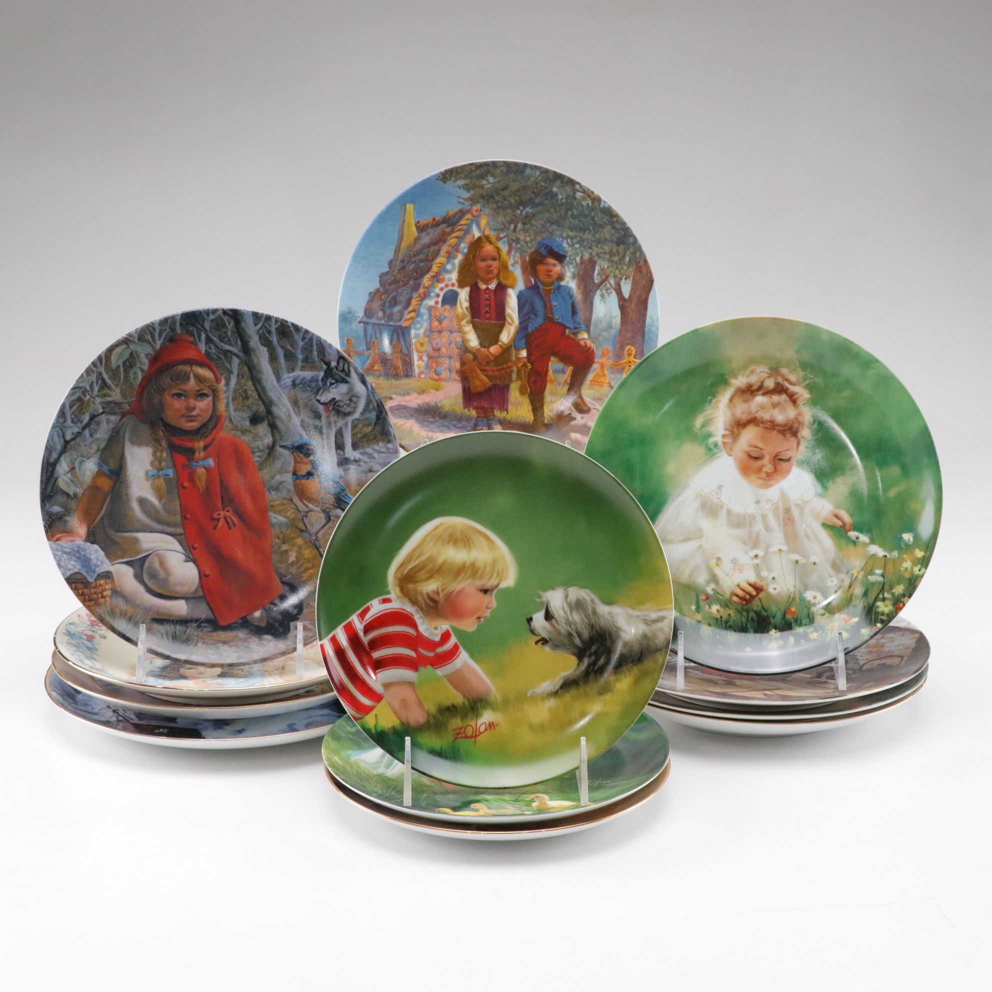 Gregory Perillo "Storybook Collection" and More Collector Plates, 1980s