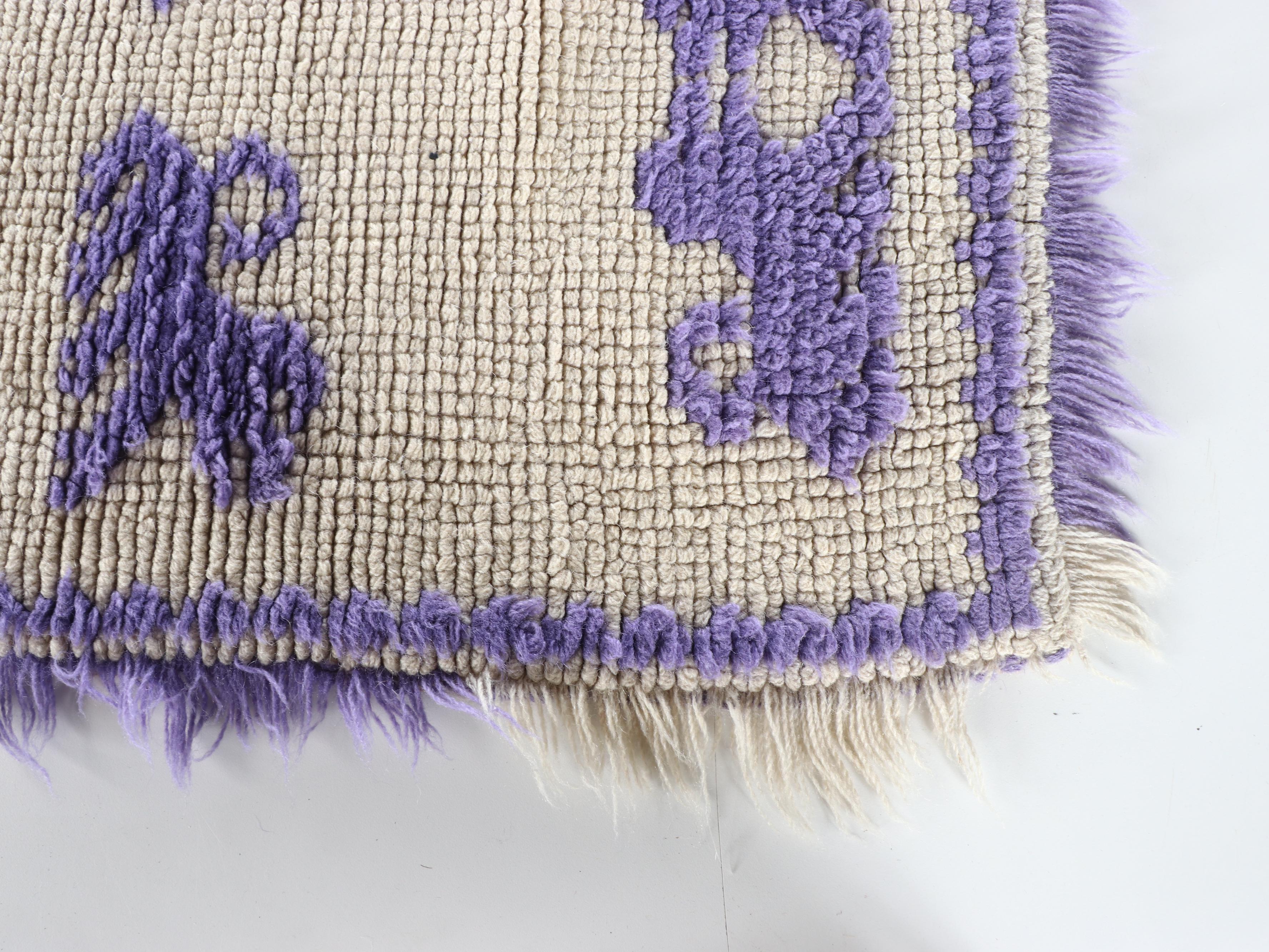 3'2 x 4'8 Hand-Knotted Accent Rug with Evelyn Ackerman Handwoven Wool Tapestry