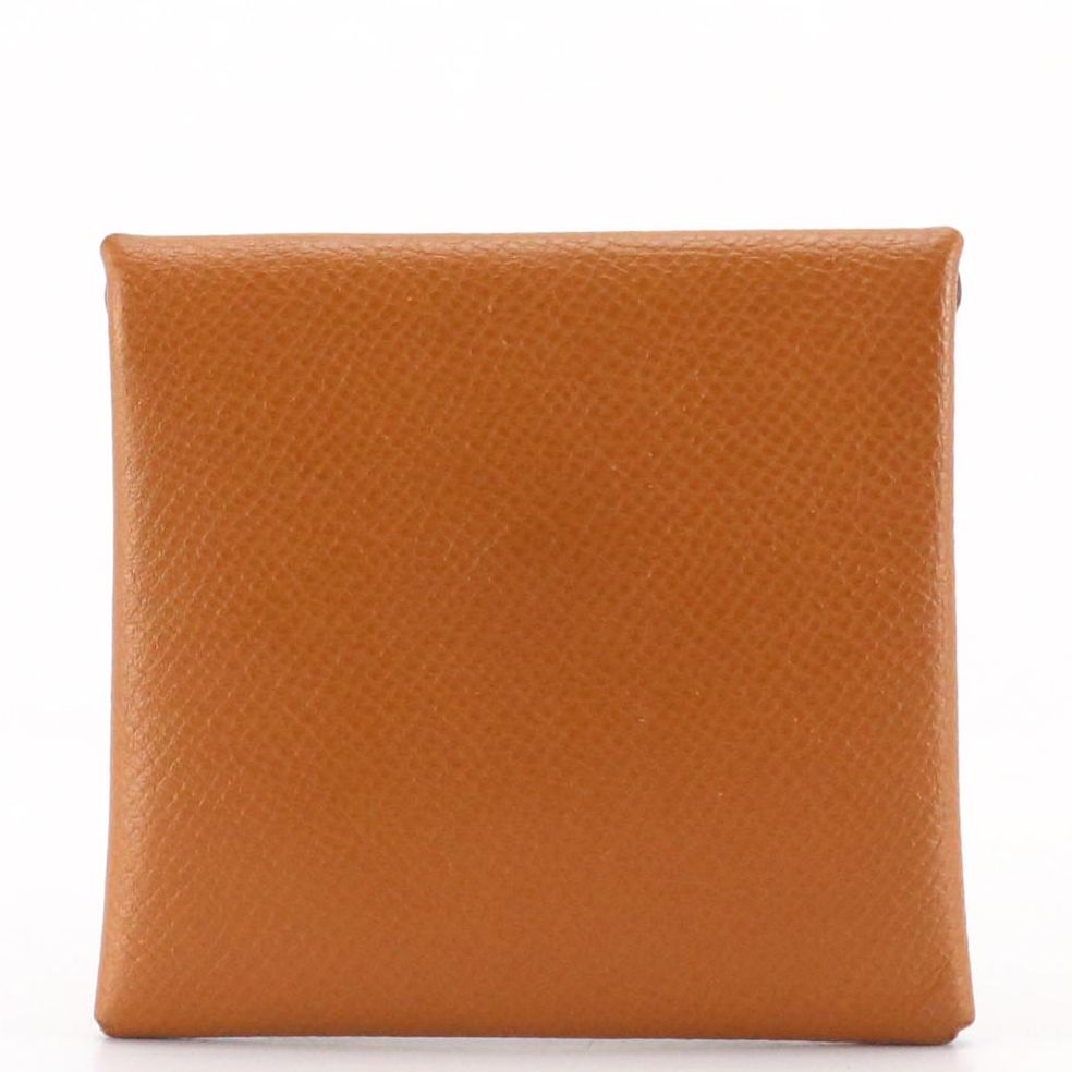 Hermès Bastia Coin Purse in Tan Epsom Leather with Box