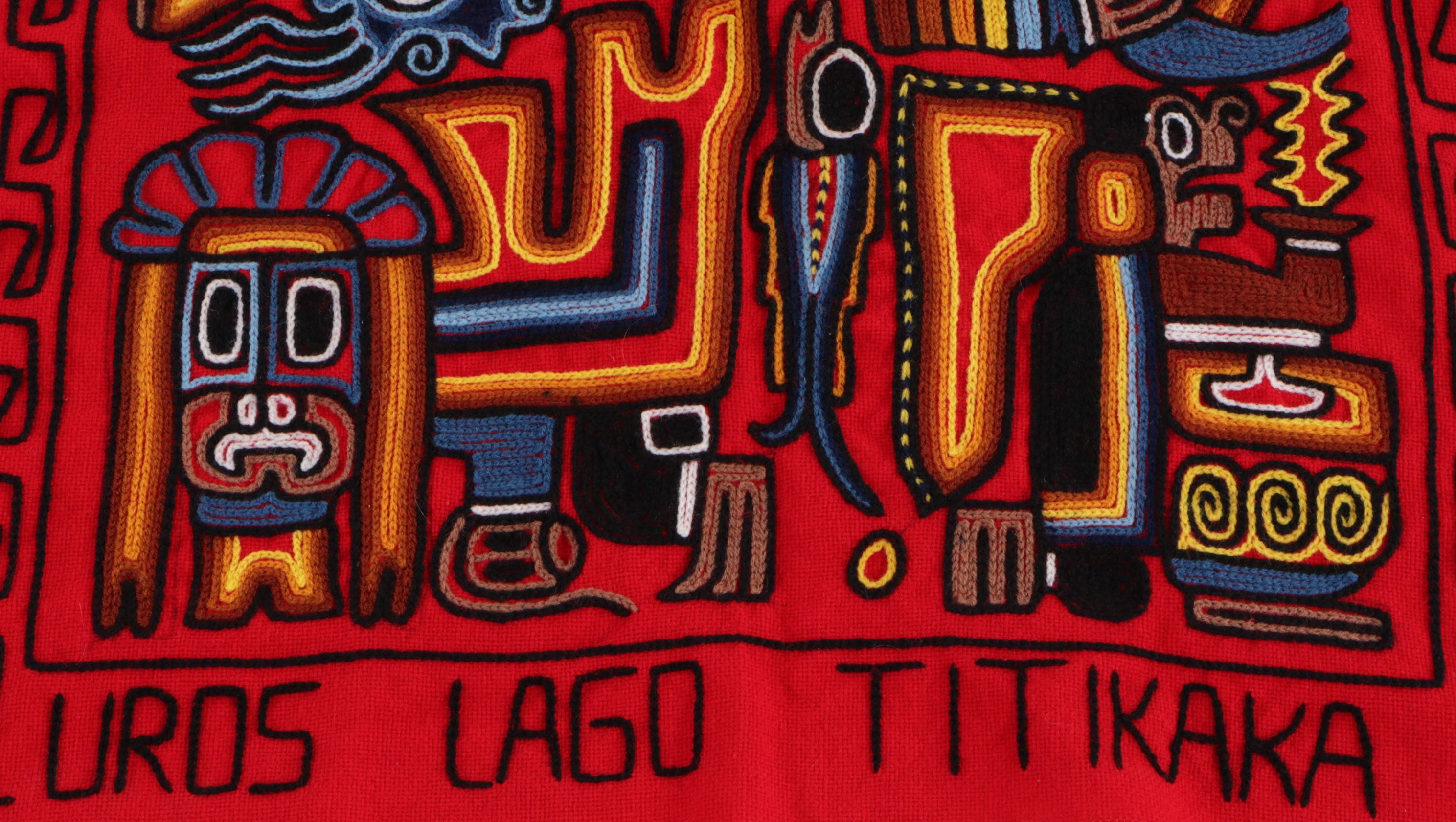 Woven Folk Art Peruvian Tapestry