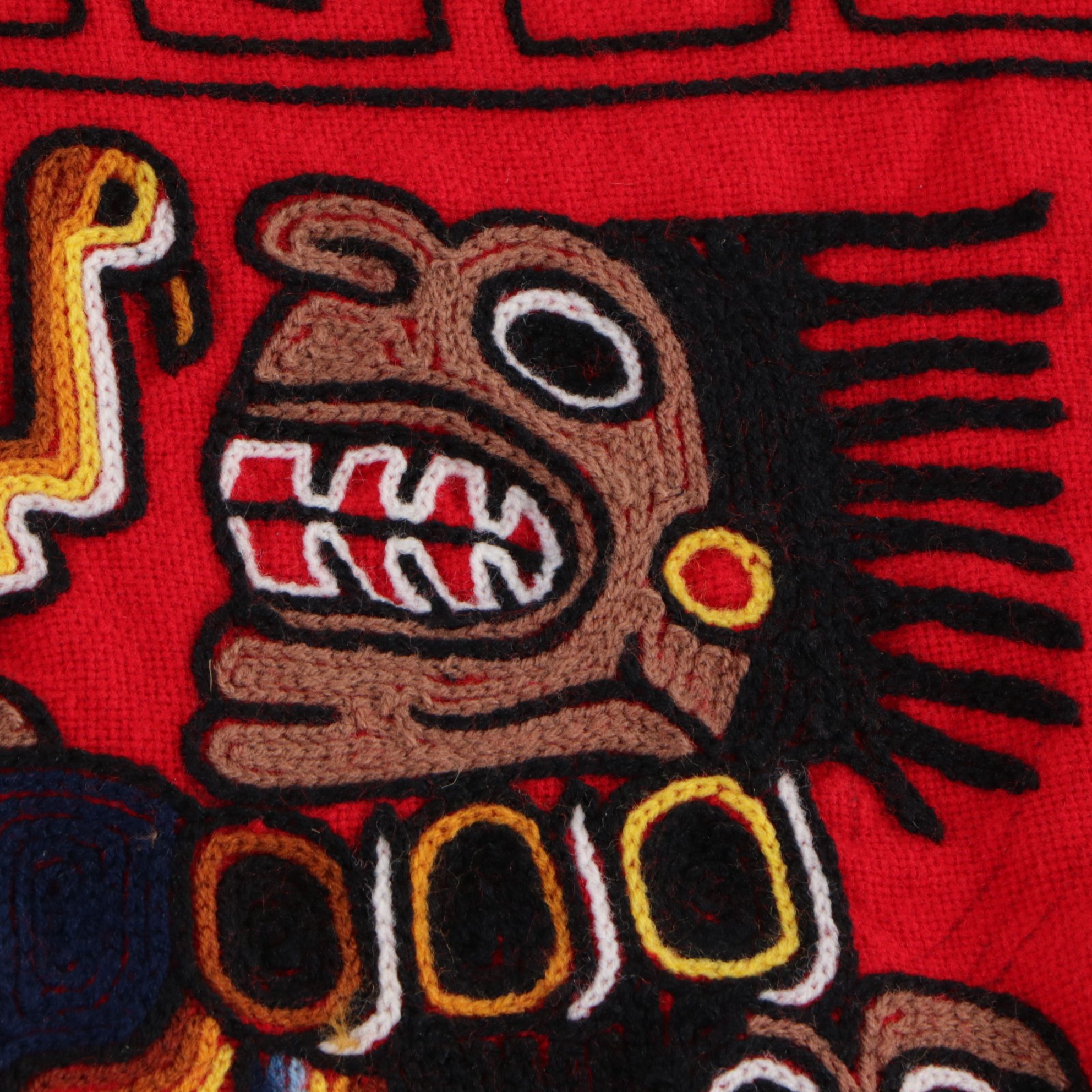 Woven Folk Art Peruvian Tapestry