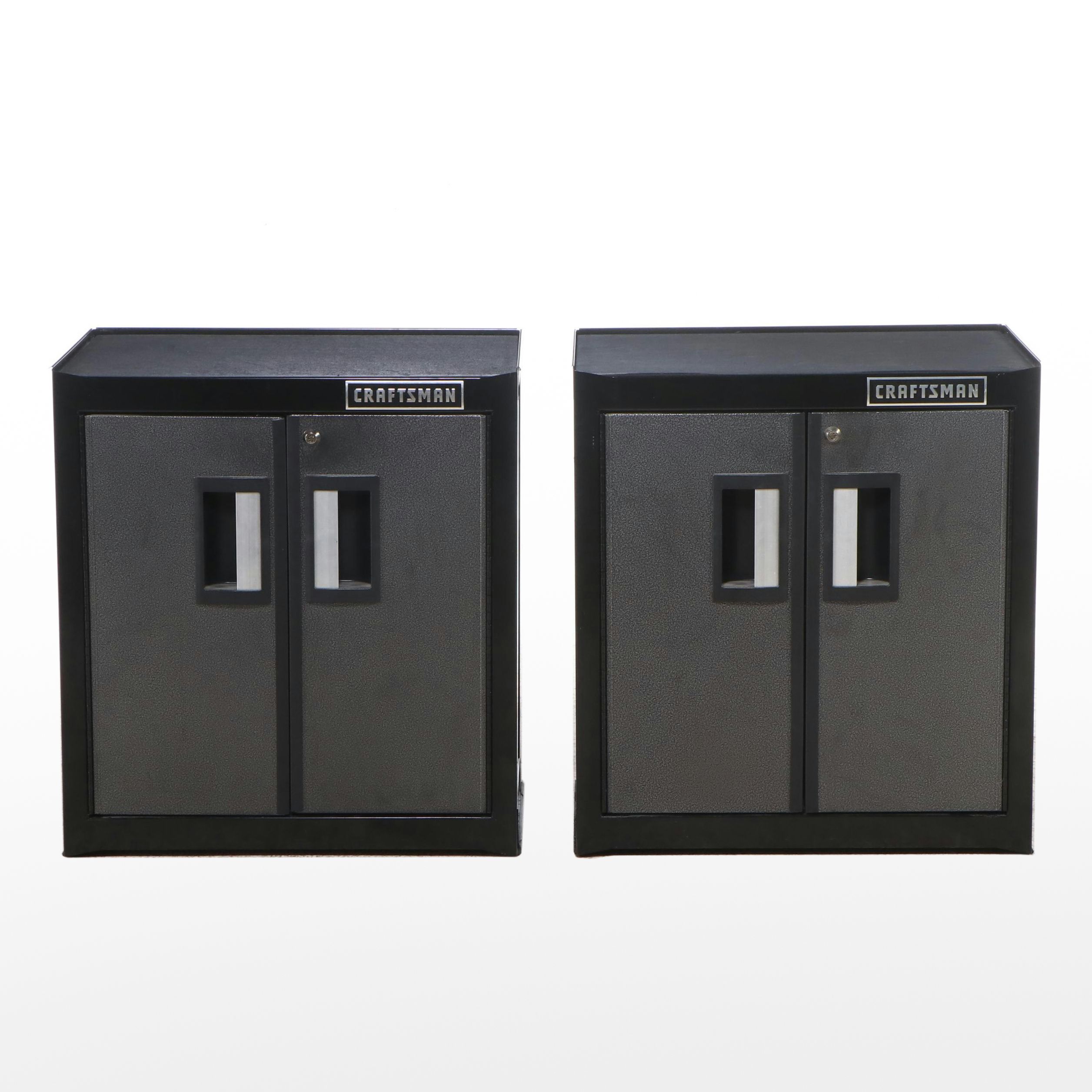 Pair of Craftsman Model 706466360 Stacking Tool Cabinets