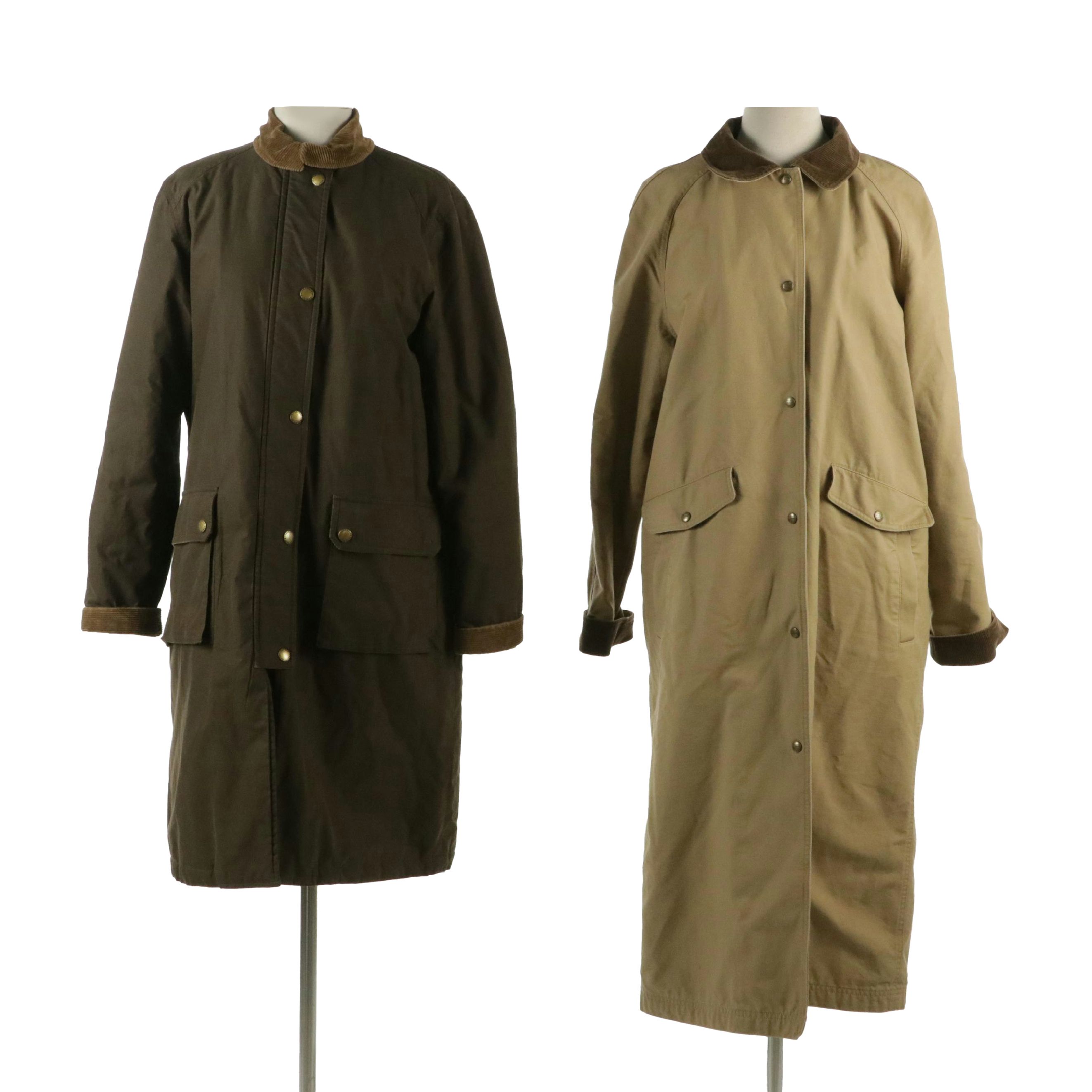 L.L. Bean and Lauren Ralph Lauren Long Worker Style Jackets