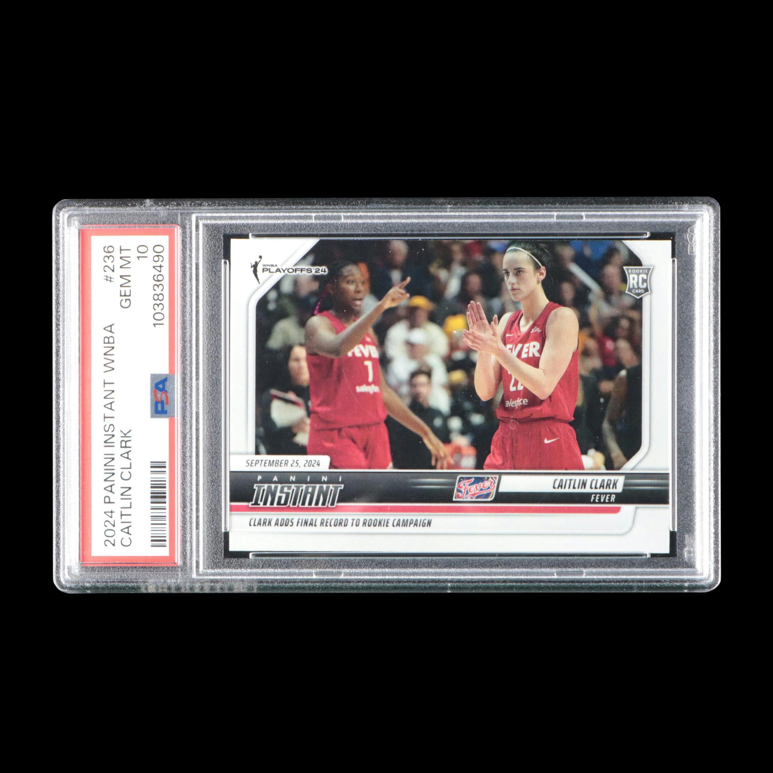 2024 Panini Instant Caitlin Clark Rookie Basketball Card Graded PSA 10
