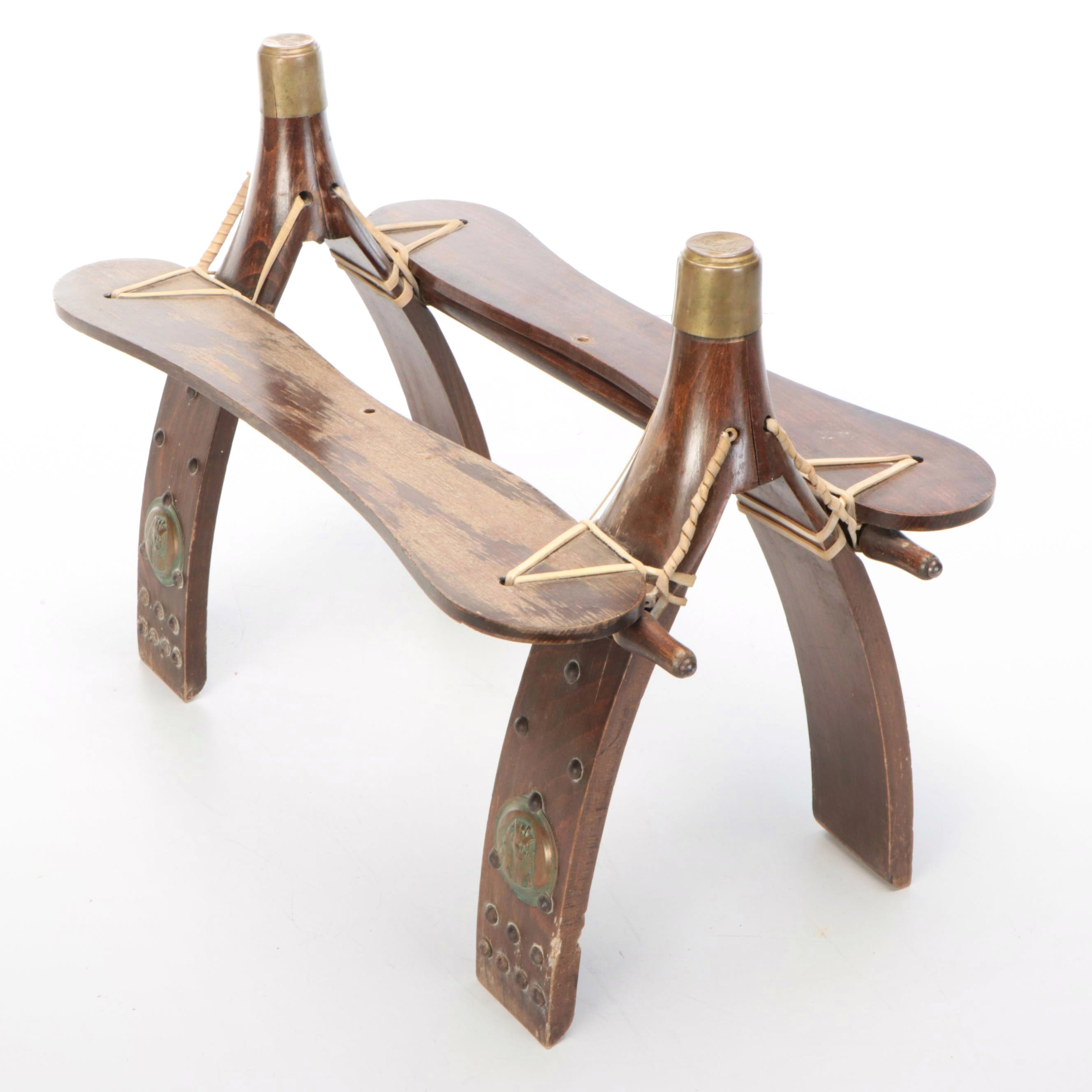 Wooden Egyptian Camel Saddle, Mid-20th Century