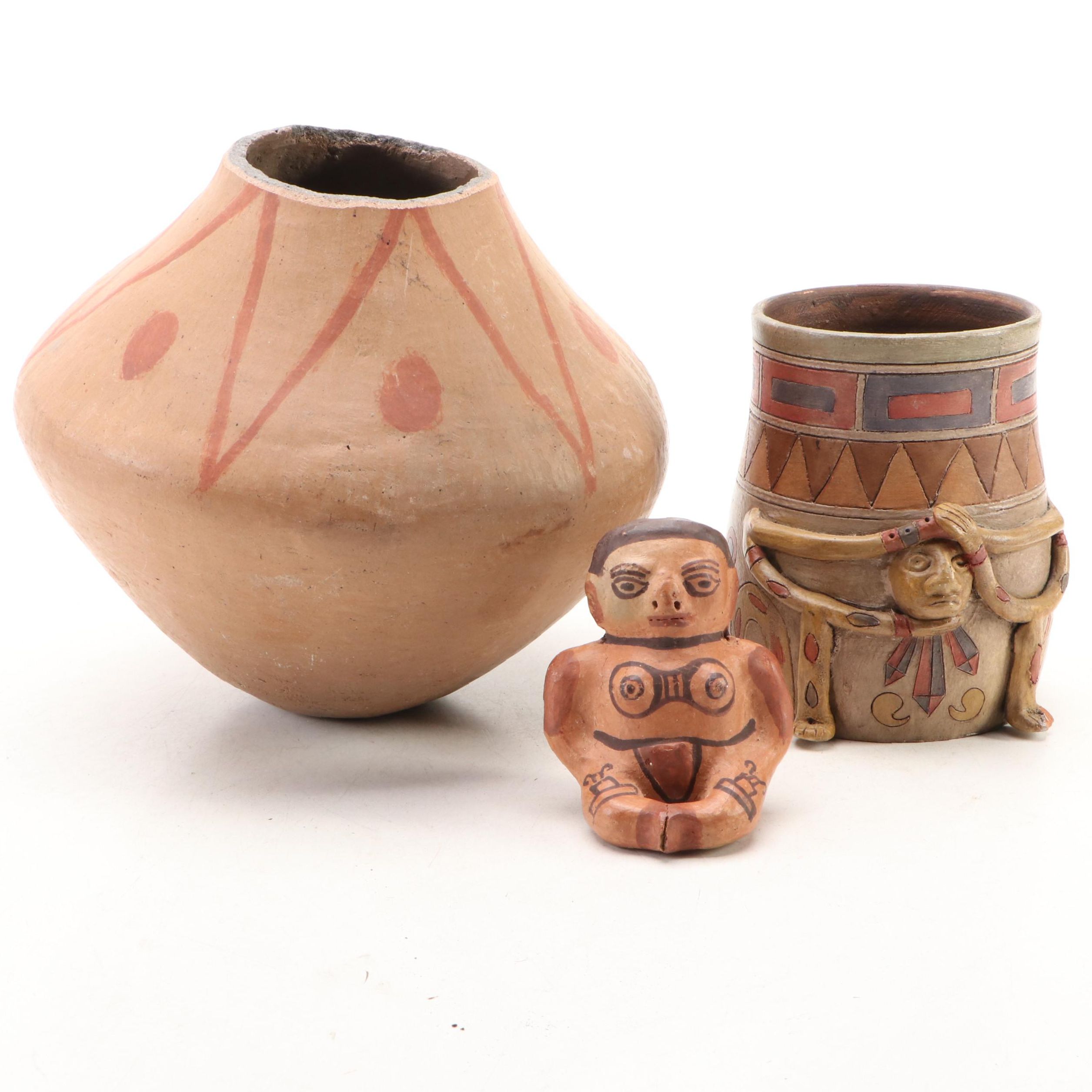 Pre-Colombian and Southwest Style Art Pottery Collection