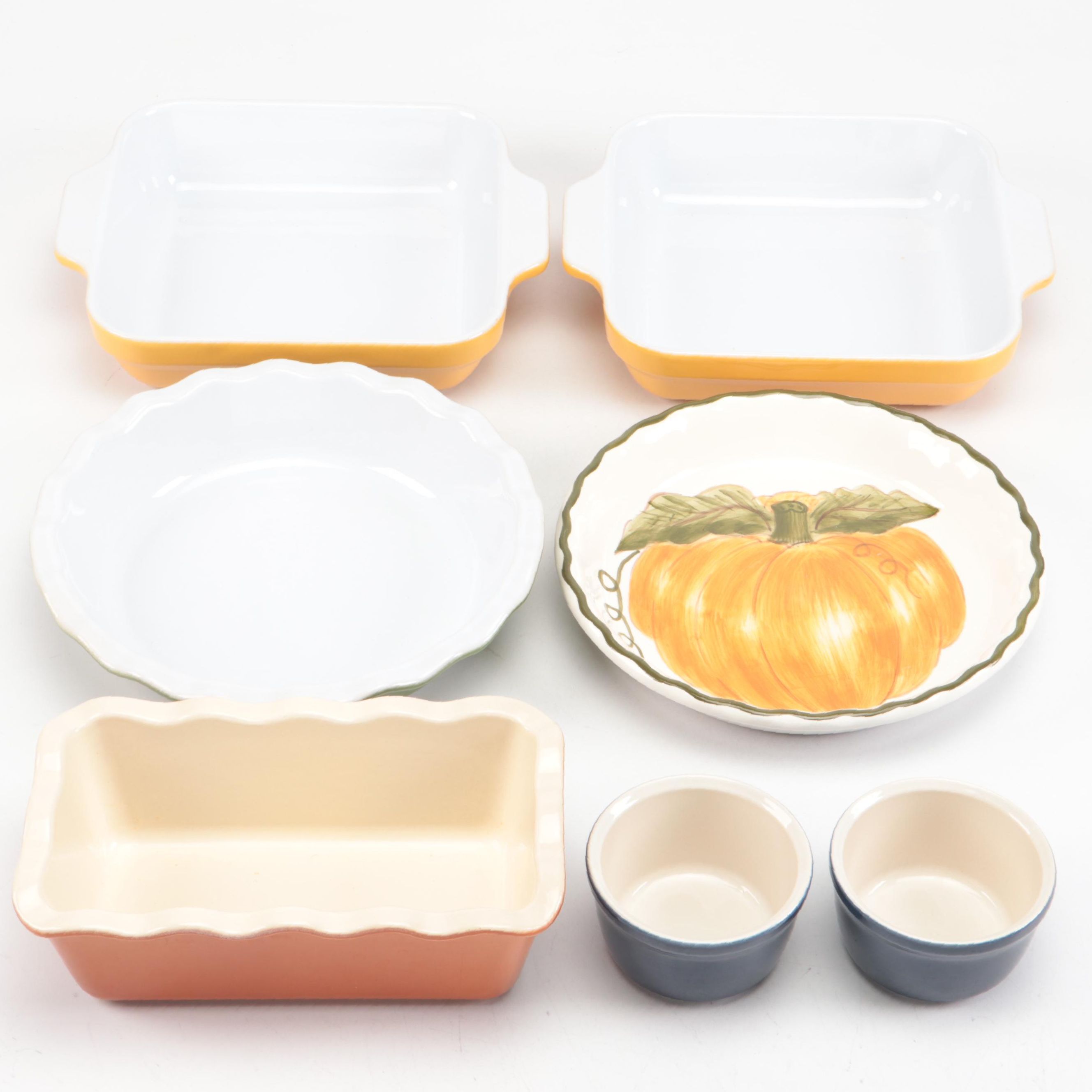Emile Henry and Williams-Sonoma Ceramic Pie Pans, Ramekins, and Other Bakeware