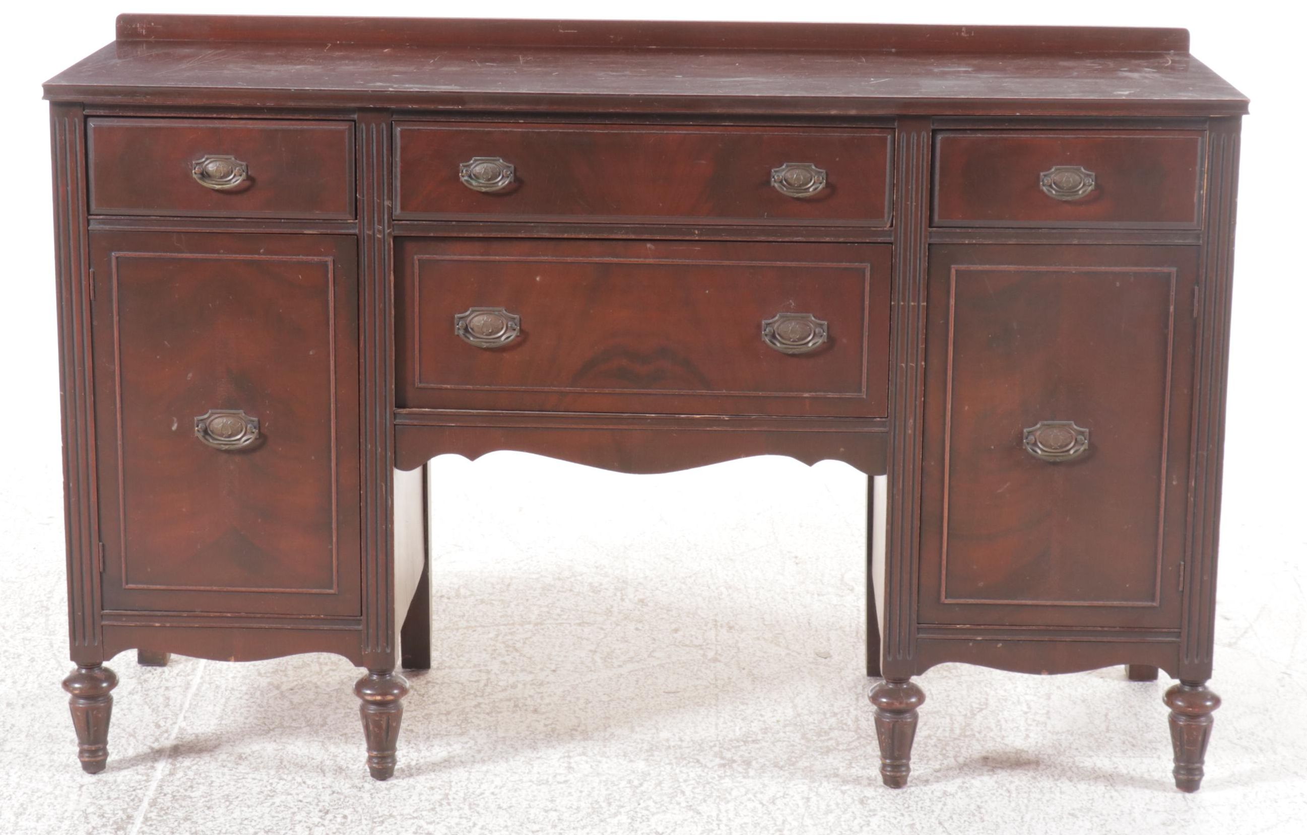 Webb Furniture Co. Mahogany Finish Buffet with Mirror