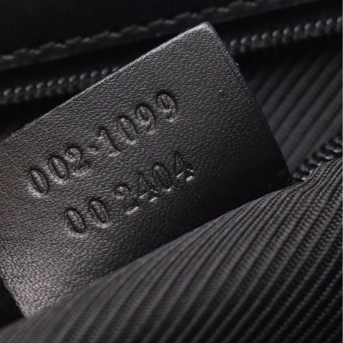 Gucci Small Bucket Tote in GG Canvas and Navy Calfskin Leather Trim