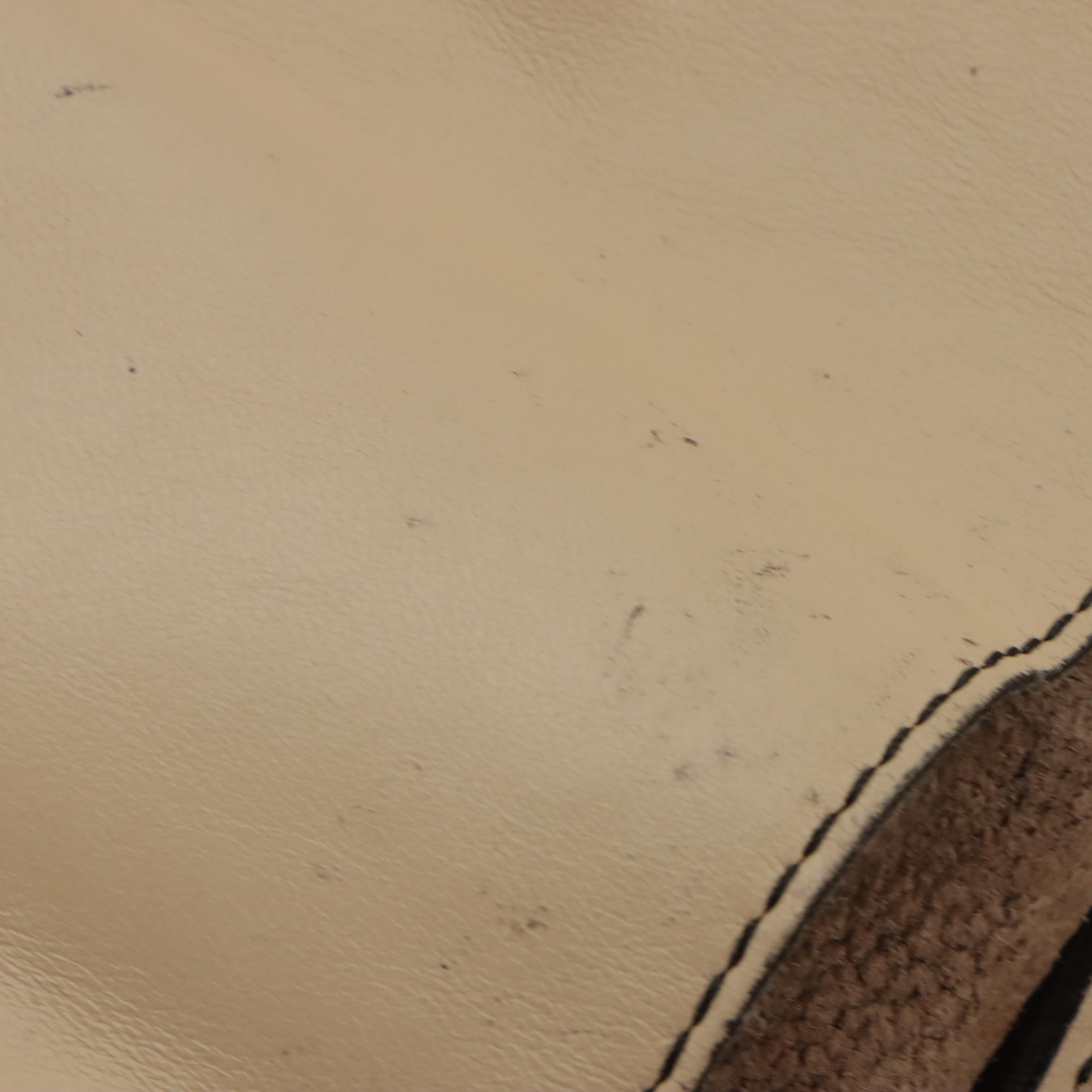 Chloé Alison East-West Tote Bag in Dark Brown Goatskin & Black Calfskin Leather