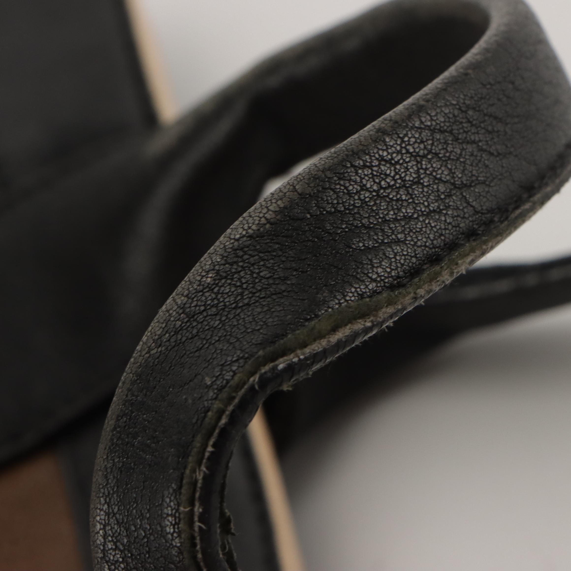 Chloé Alison East-West Tote Bag in Dark Brown Goatskin & Black Calfskin Leather