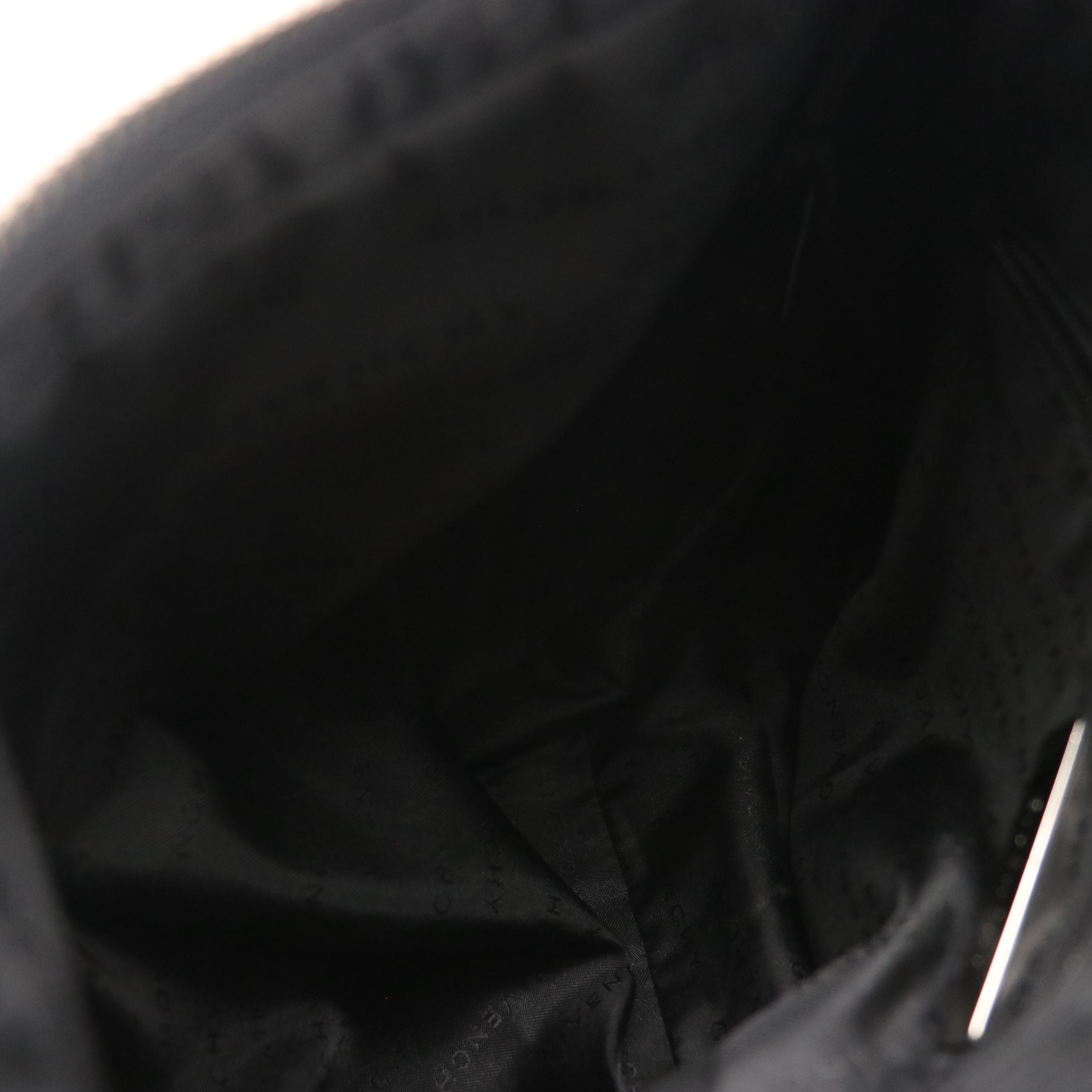 Givenchy Front-Pocket Hobo Shoulder Bag in Black Calfskin Leather