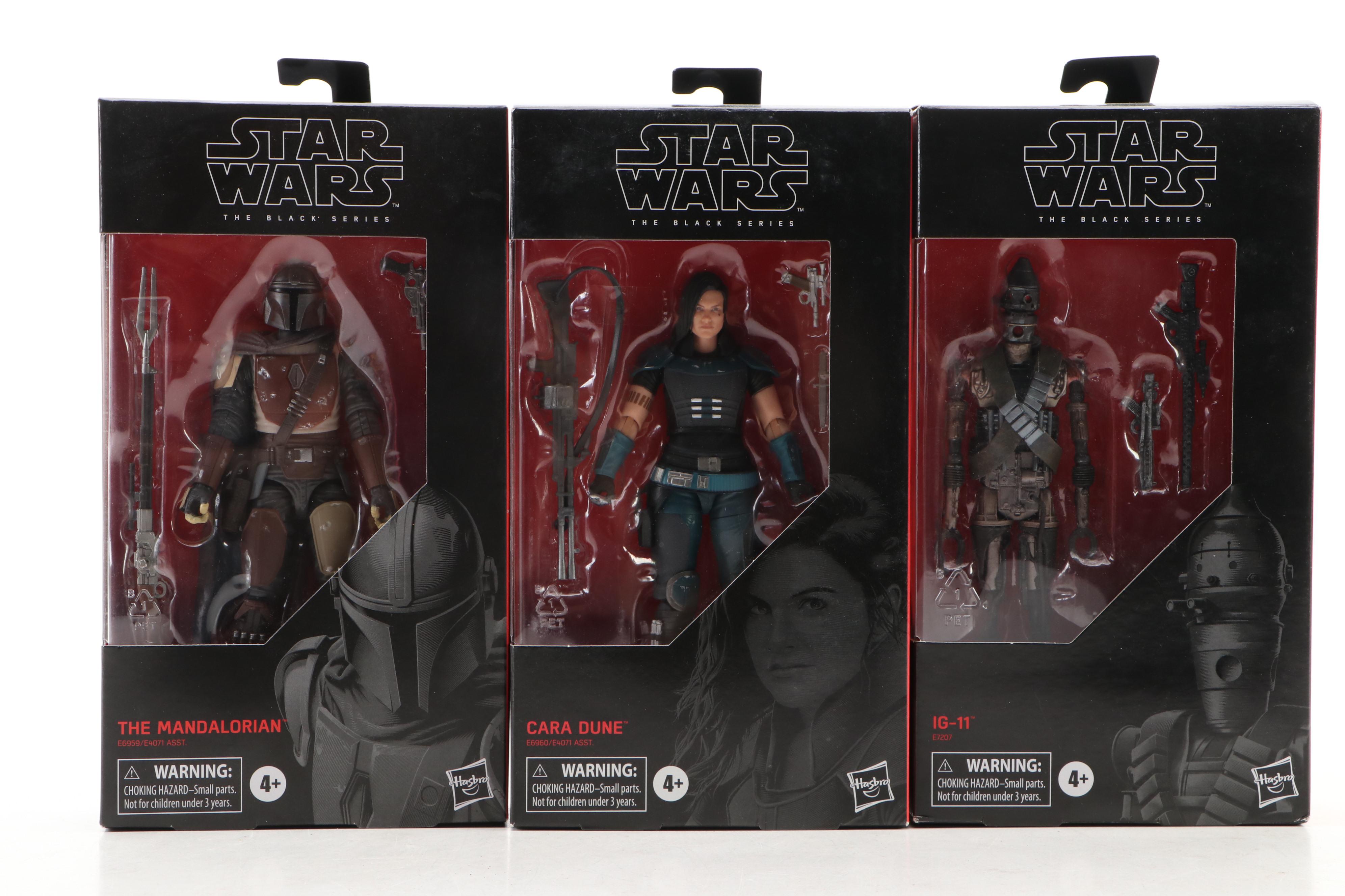 Hasbro "The Mandalorian," "Cara Dune" and "IG-11" Star Wars Action Figures