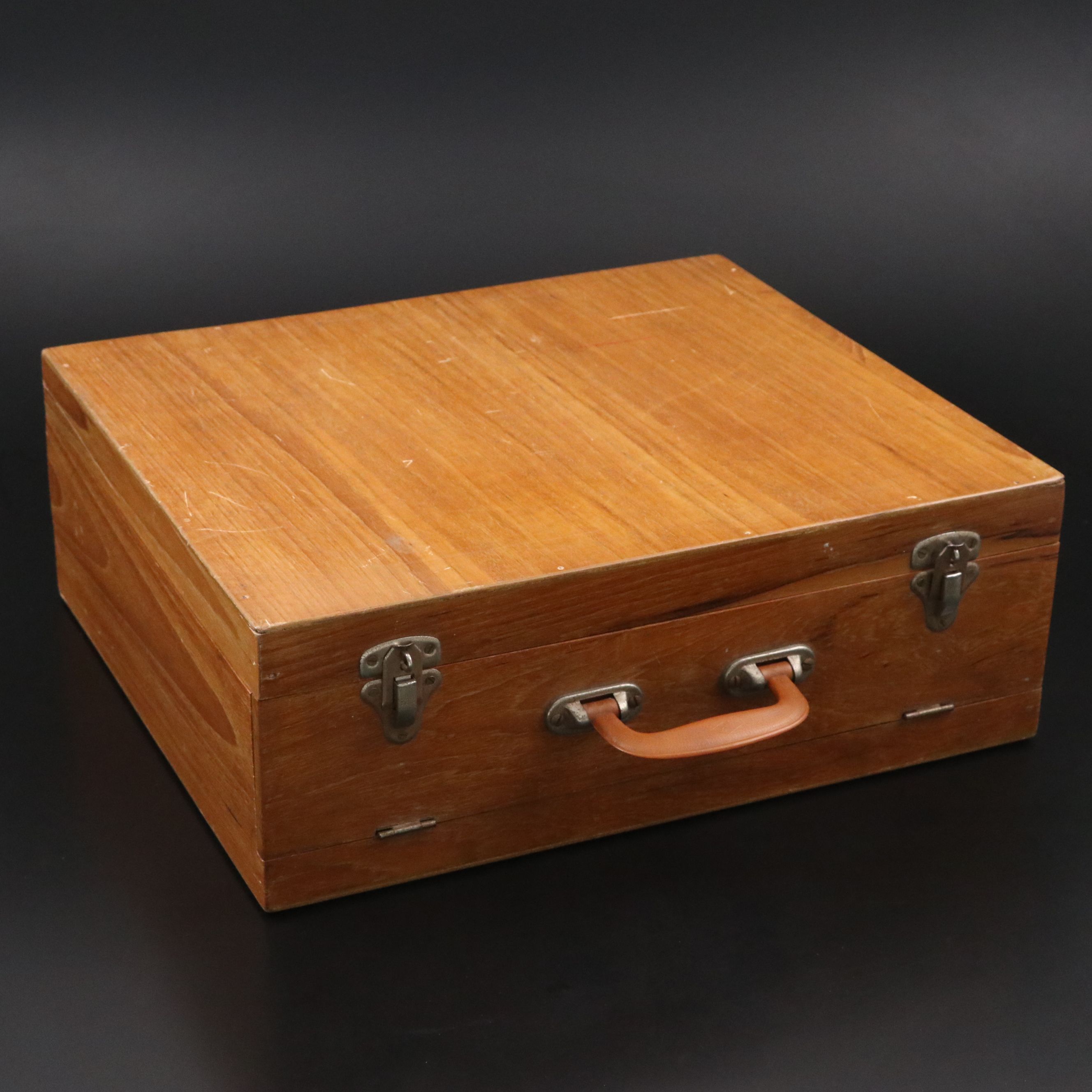 James of Bangkok Thailand Bronze Flatware in Case, Mid-20th Century