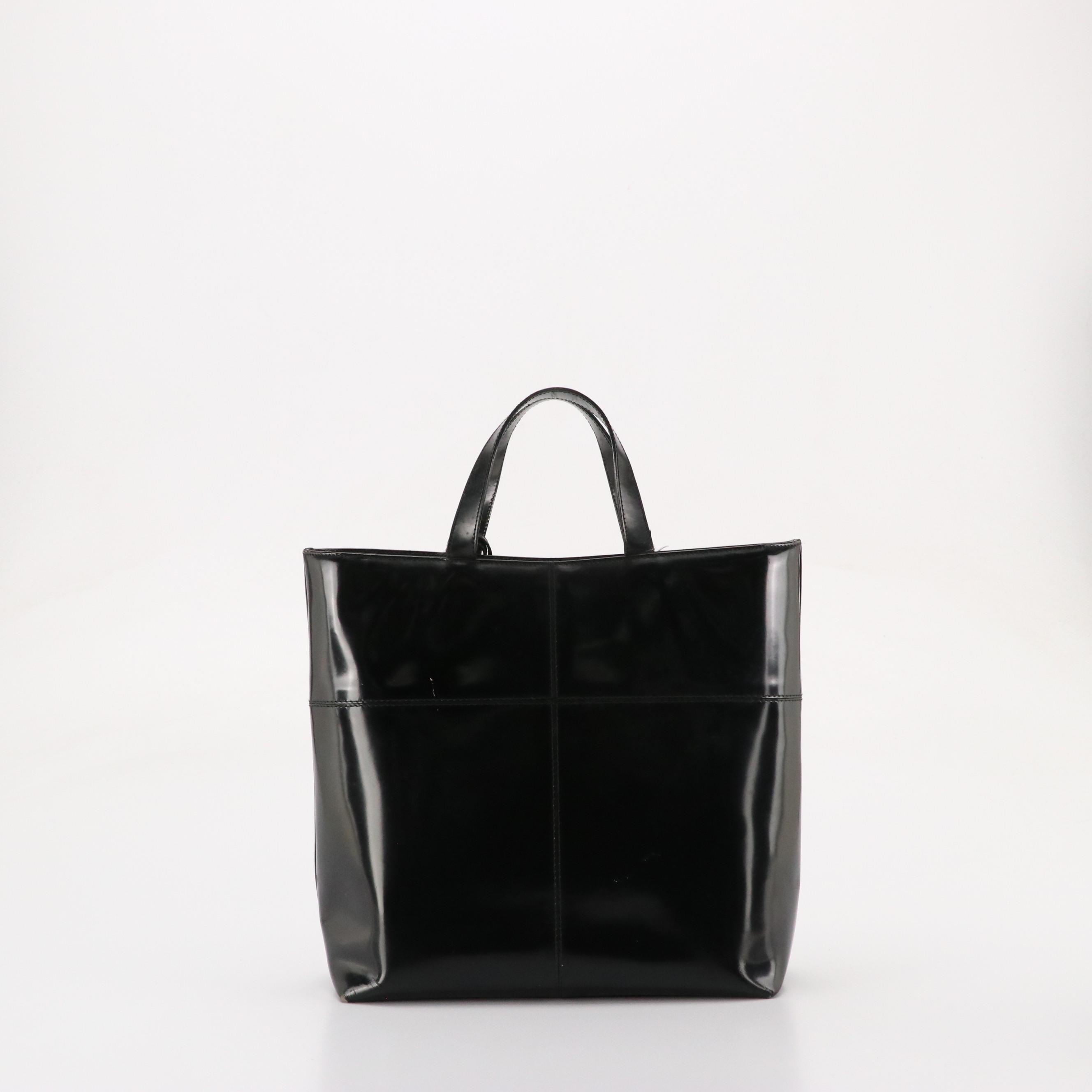 Gucci Black Patent Leather Handbag