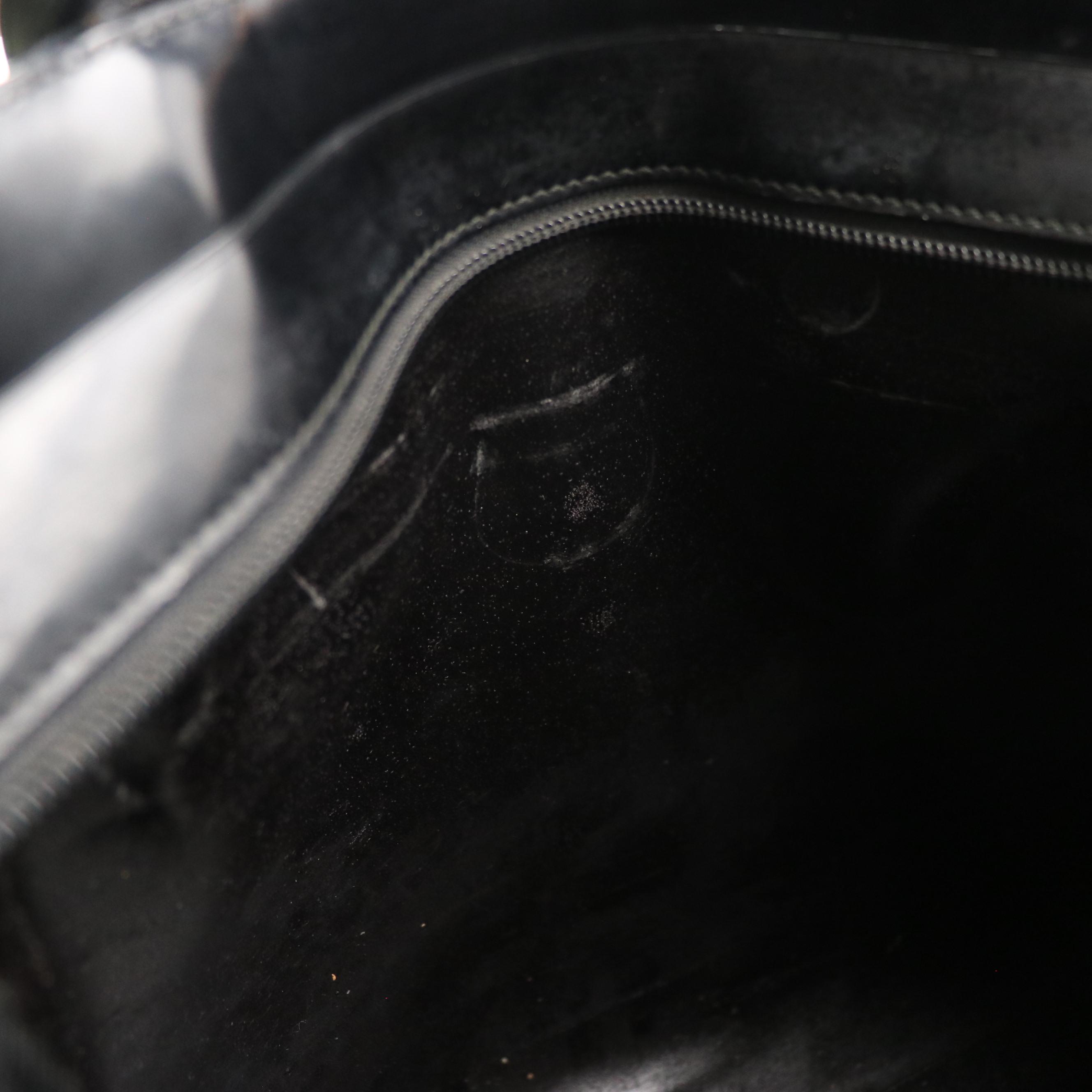 Gucci Black Patent Leather Handbag