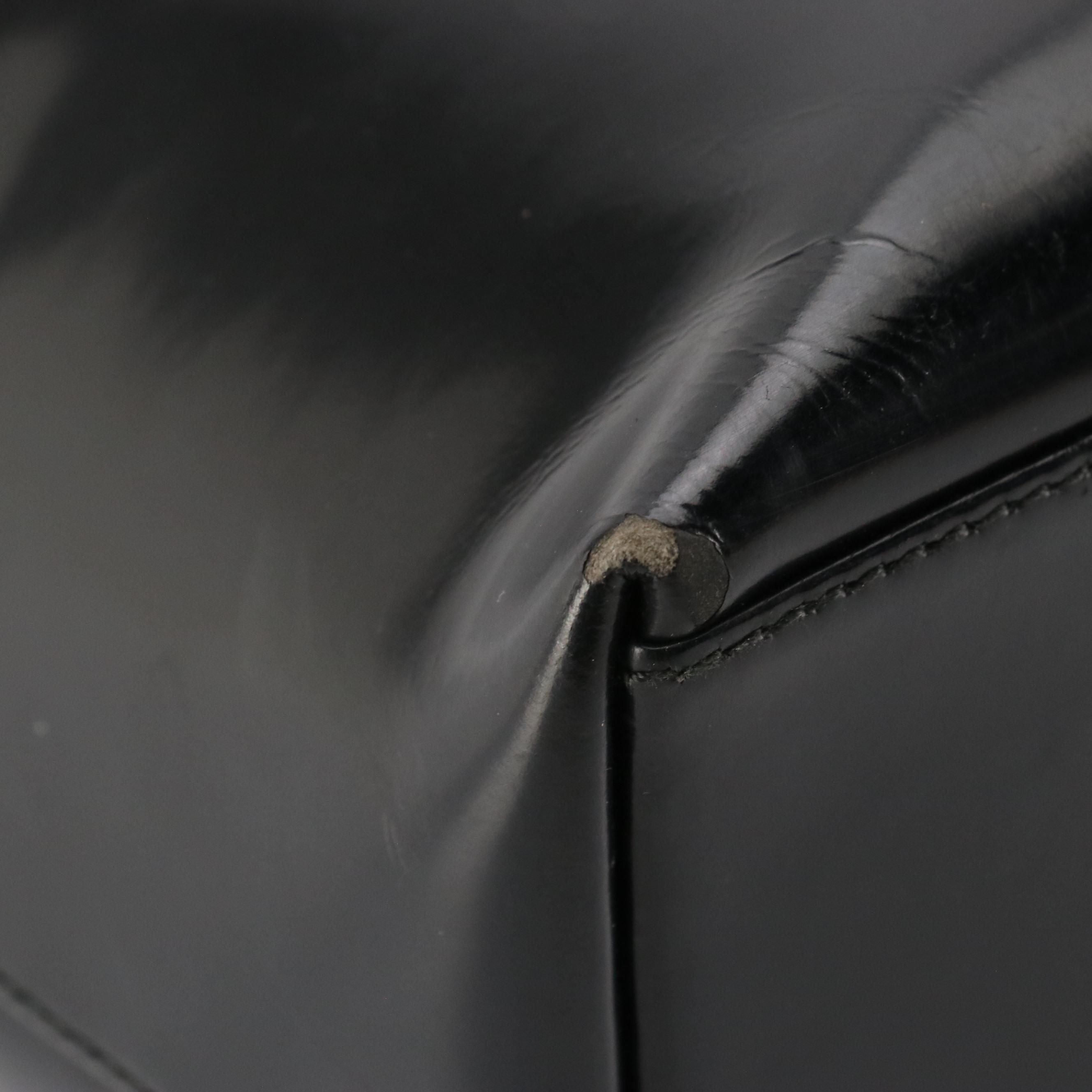 Gucci Black Patent Leather Handbag