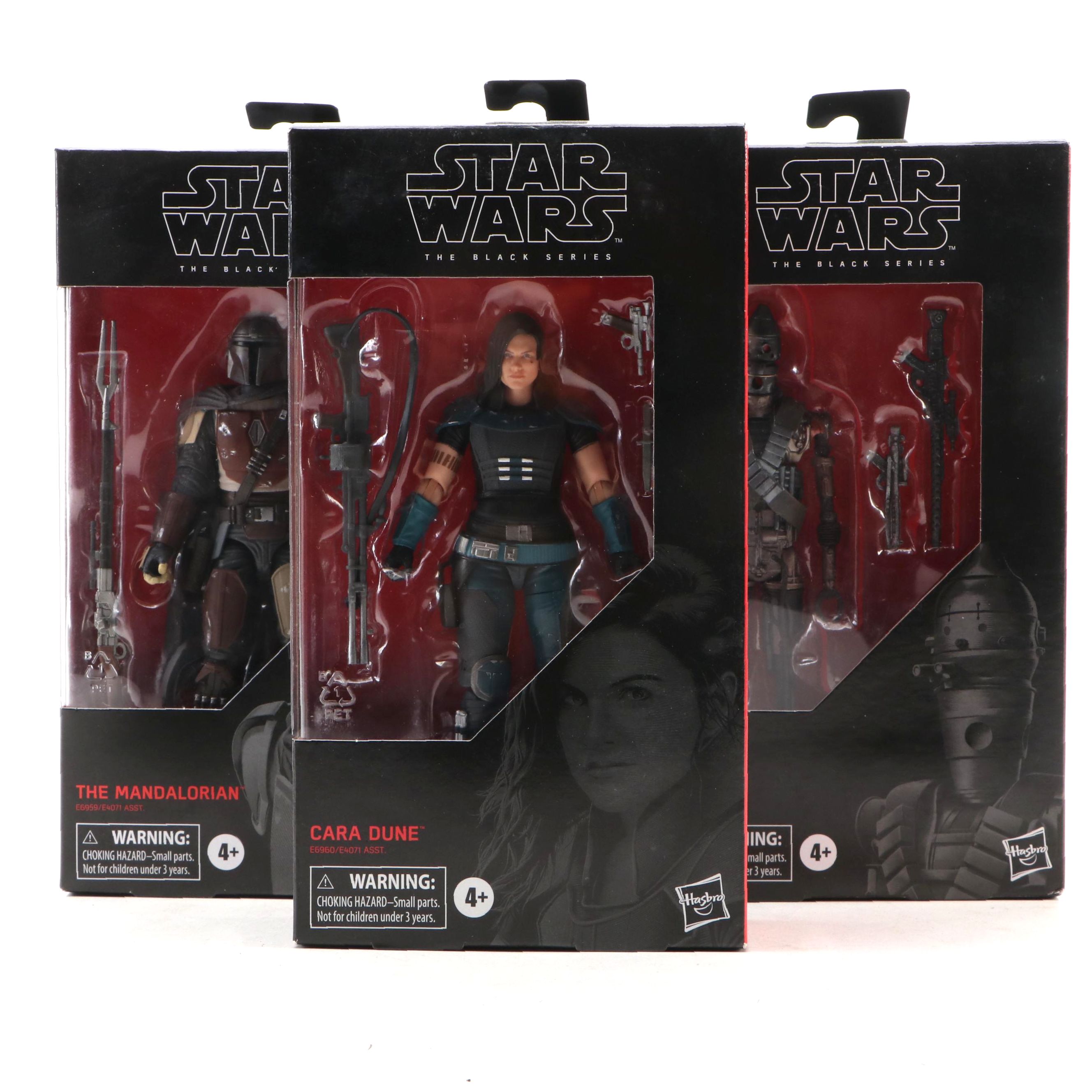 Hasbro "The Mandalorian," "Cara Dune" and "IG-11" Star Wars Action Figures