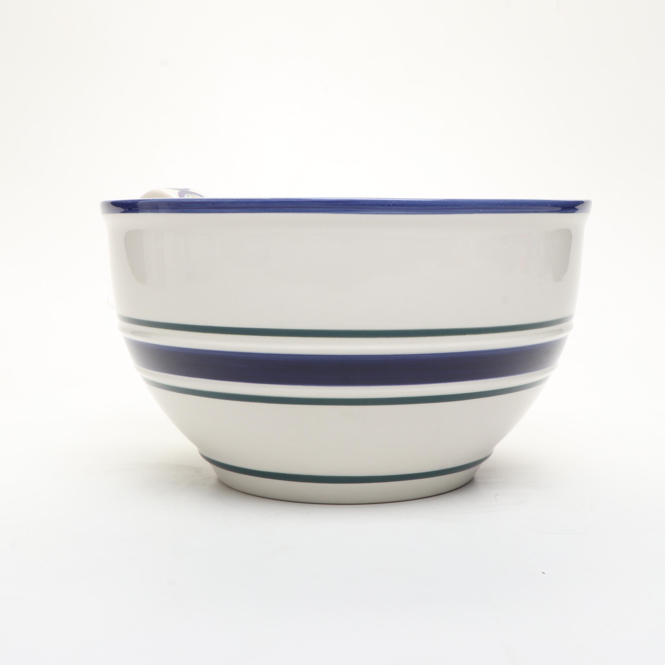 Delft "Maryland" Porcelain Tobacco Jar and Other Ceramic Table Accessories