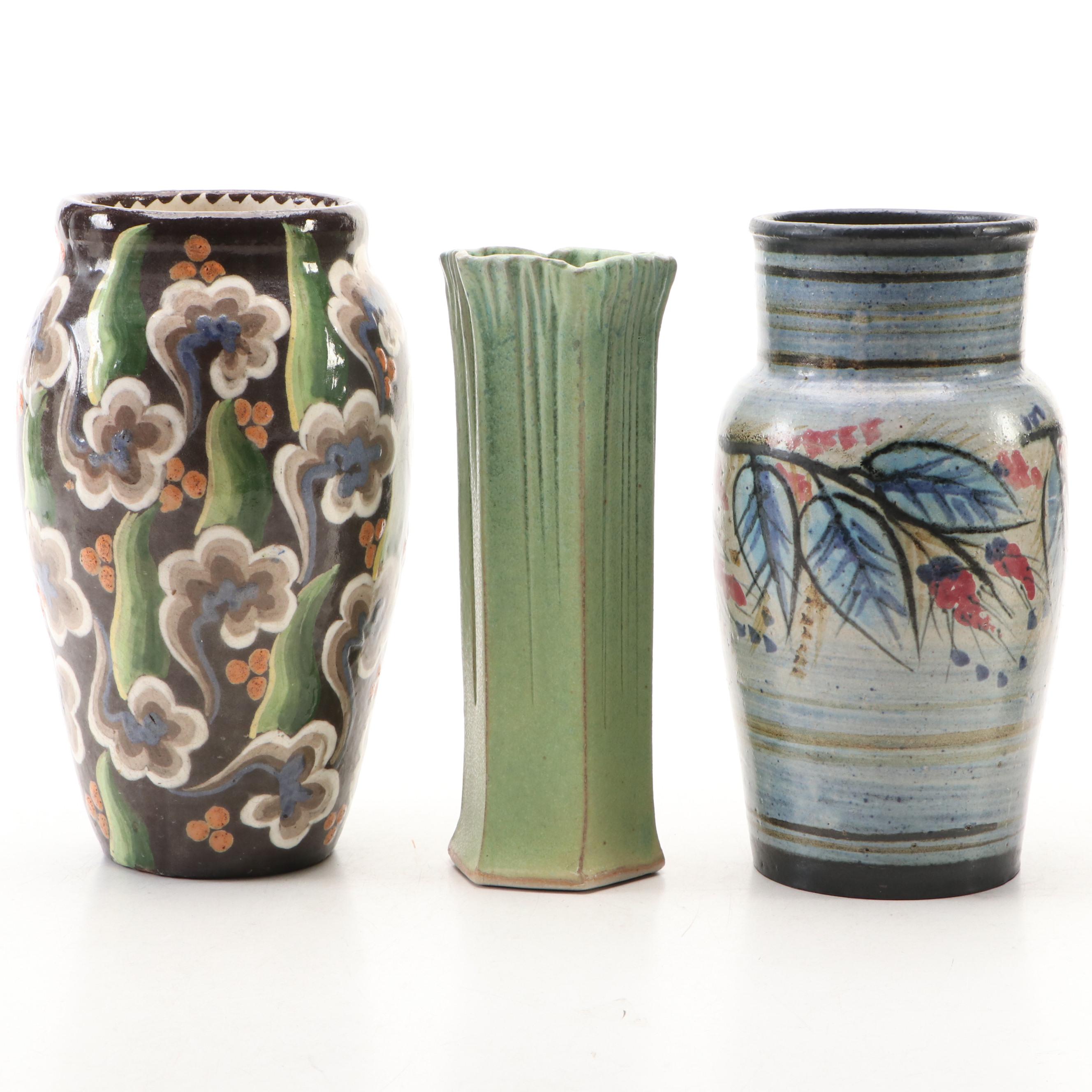 Pittis with Other Ceramic Art Pottery Vases