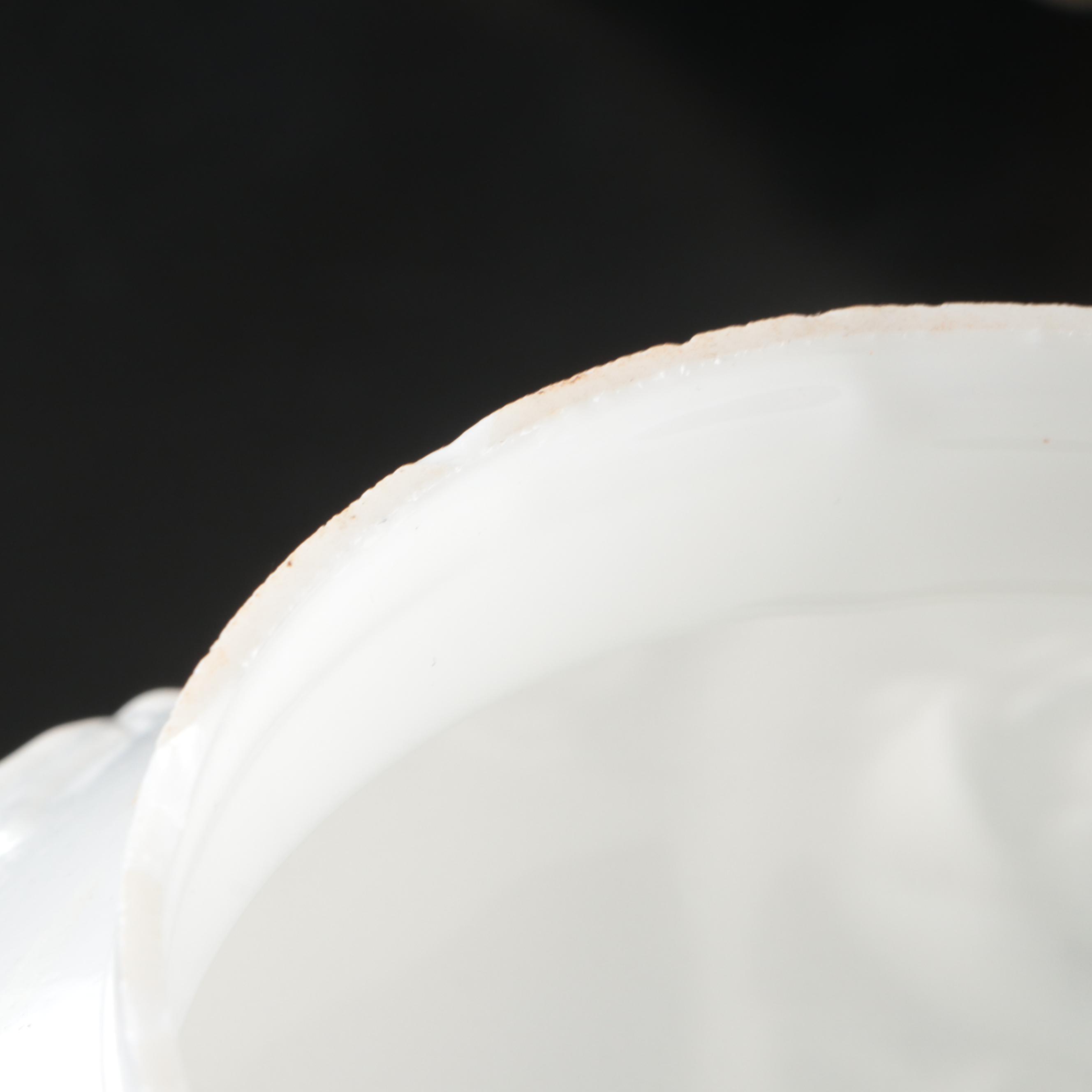 Victorian Style Pressed Milk Glass Floral Decorated Table Lamps