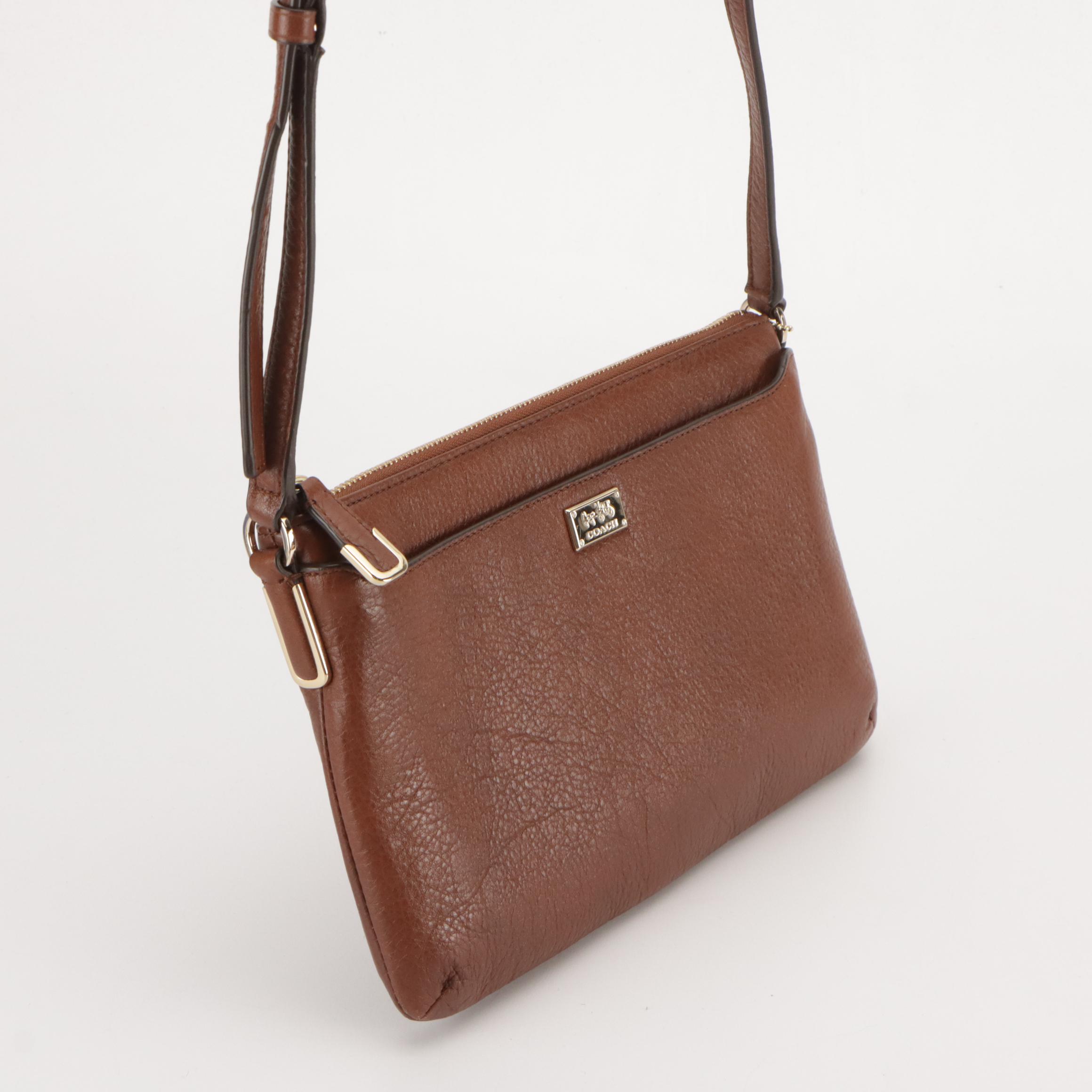 Coach Mocha Brown Carnival Crossbody Bag, Hot Pink Leather Zip Wallet, Other Bag