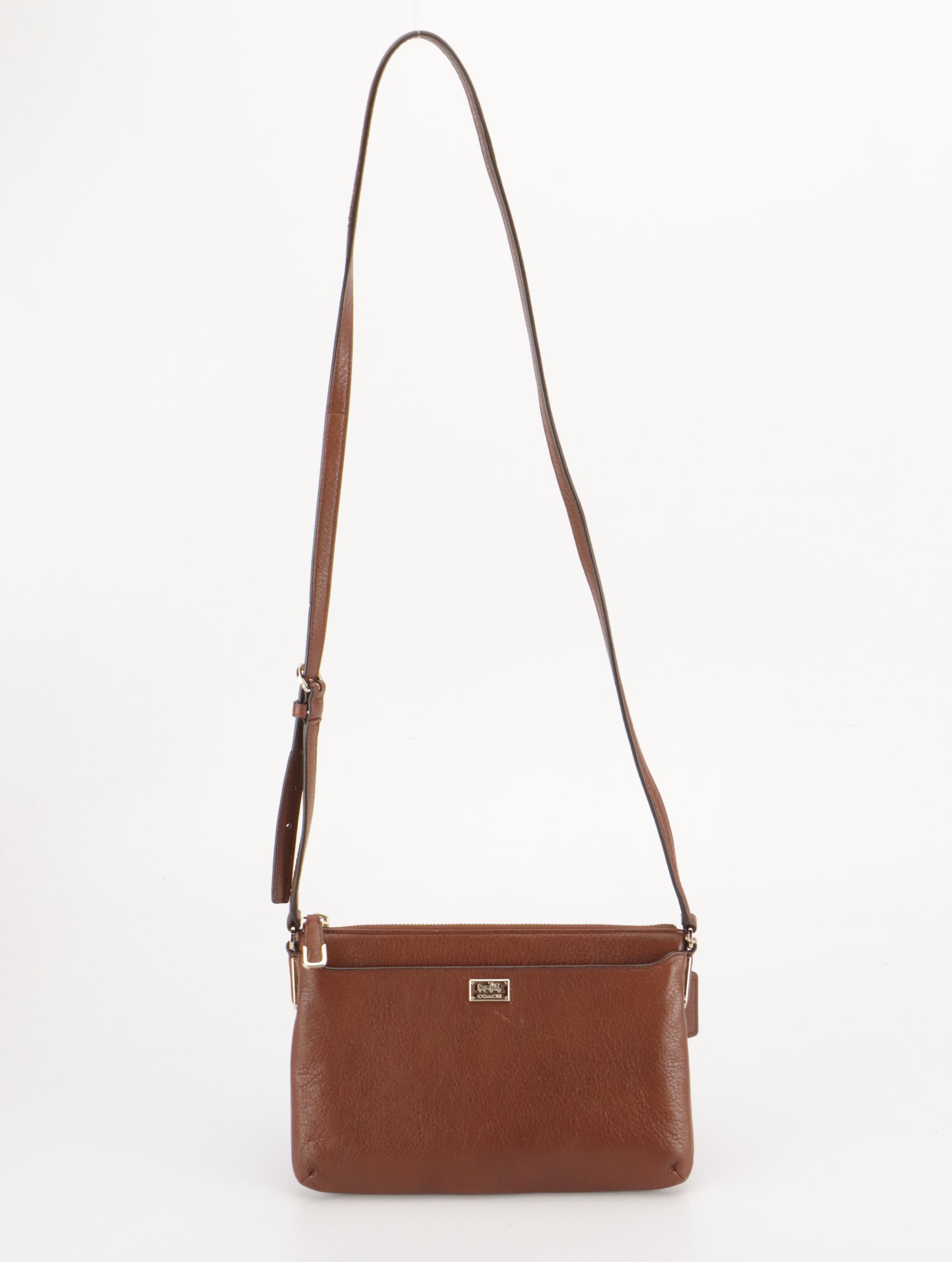 Coach Mocha Brown Carnival Crossbody Bag, Hot Pink Leather Zip Wallet, Other Bag