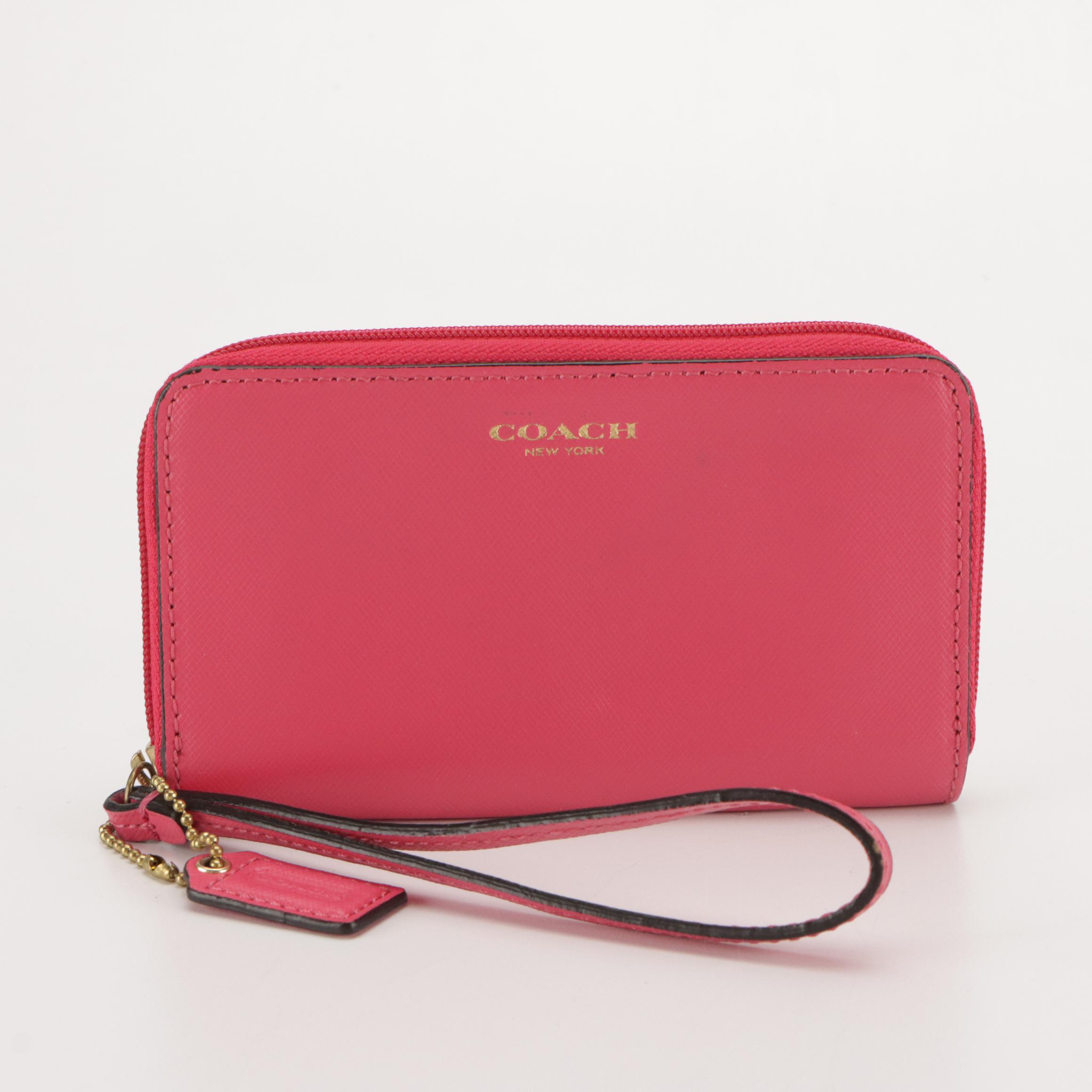 Coach Mocha Brown Carnival Crossbody Bag, Hot Pink Leather Zip Wallet, Other Bag