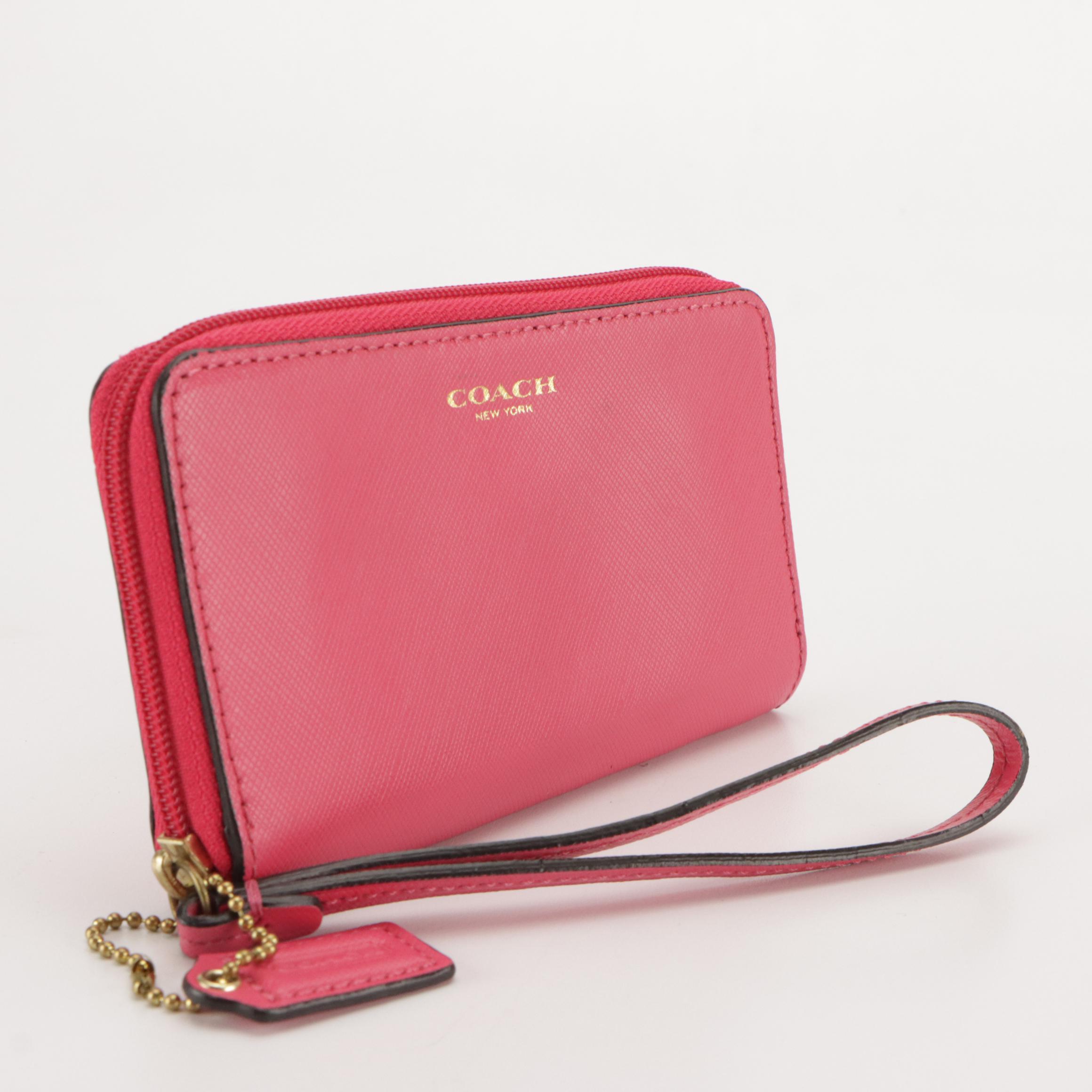 Coach Mocha Brown Carnival Crossbody Bag, Hot Pink Leather Zip Wallet, Other Bag