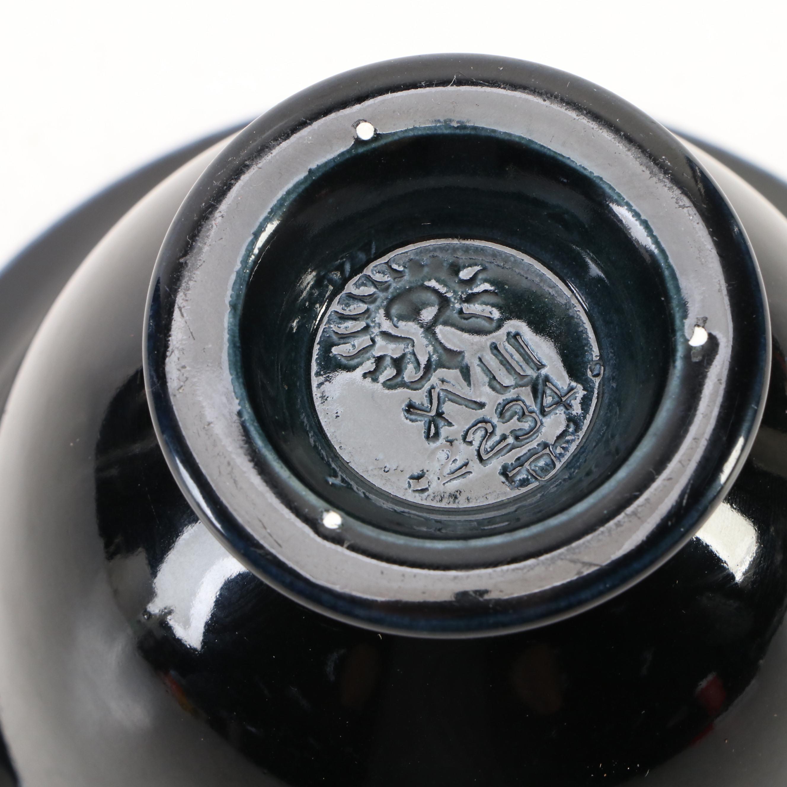 Rookwood Pottery High Glaze Footed Bowl, 1918