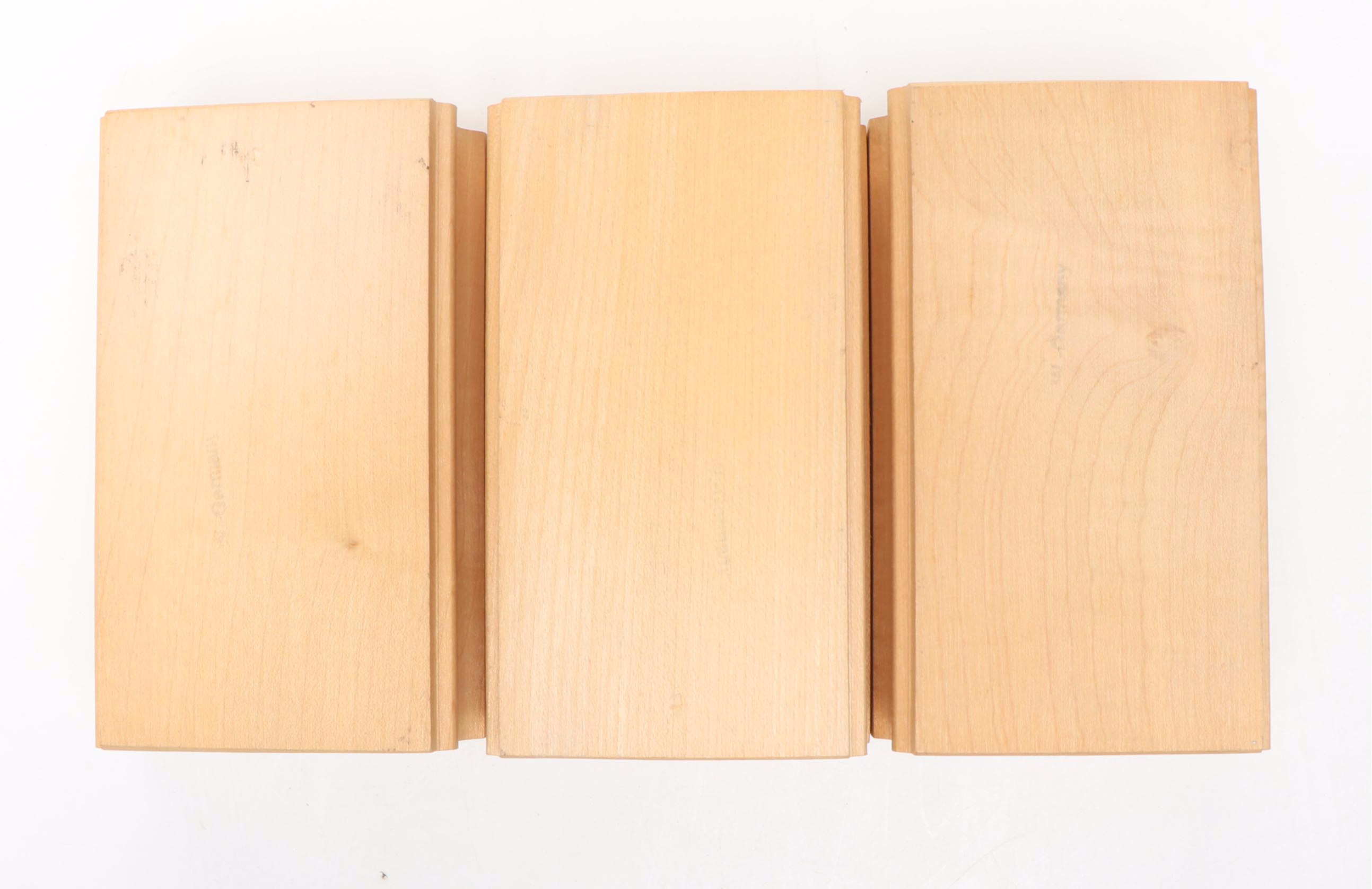 Singaporean Hand-Carved Wood Cookie Molds with Western German Cake Molds