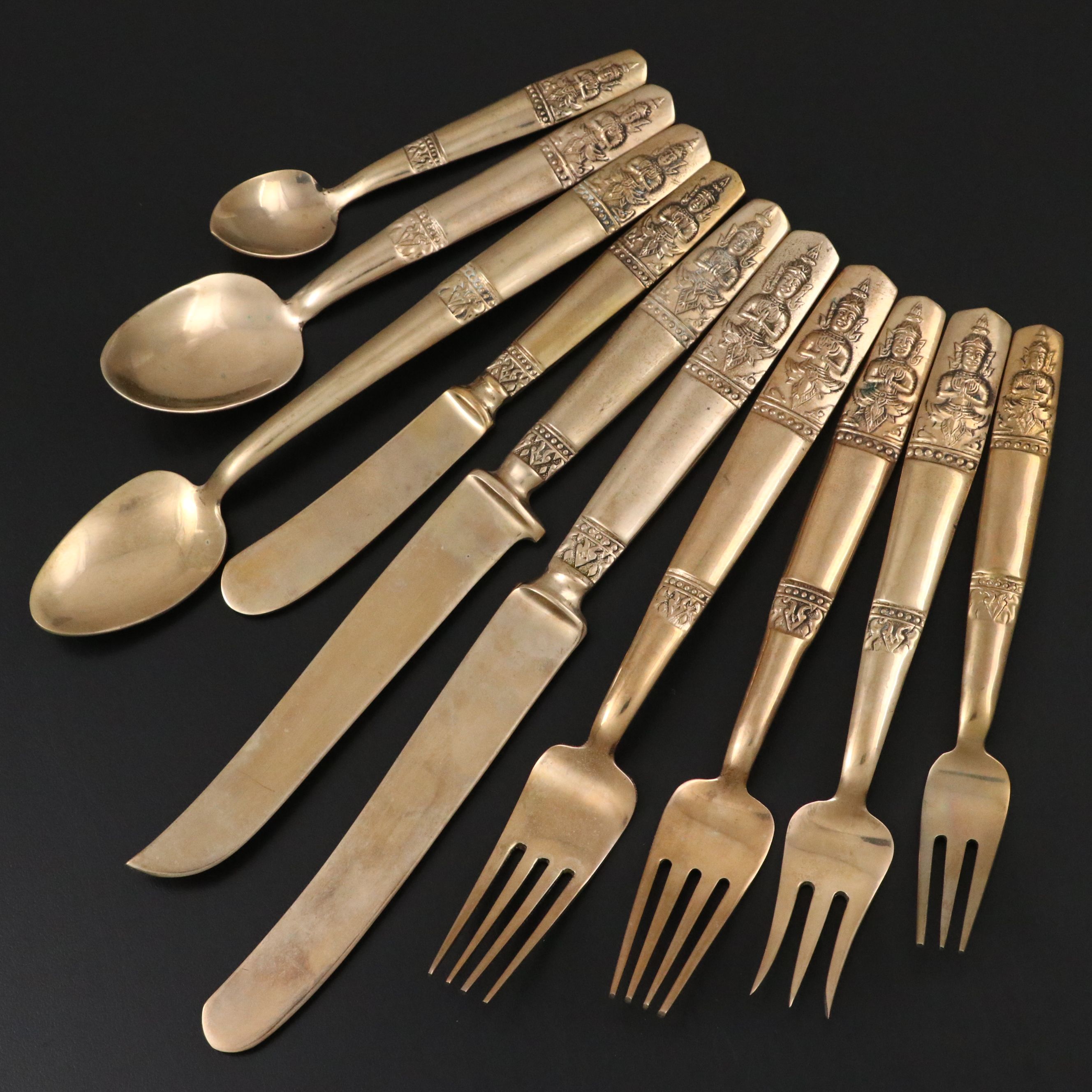 Thai Brass Flatware