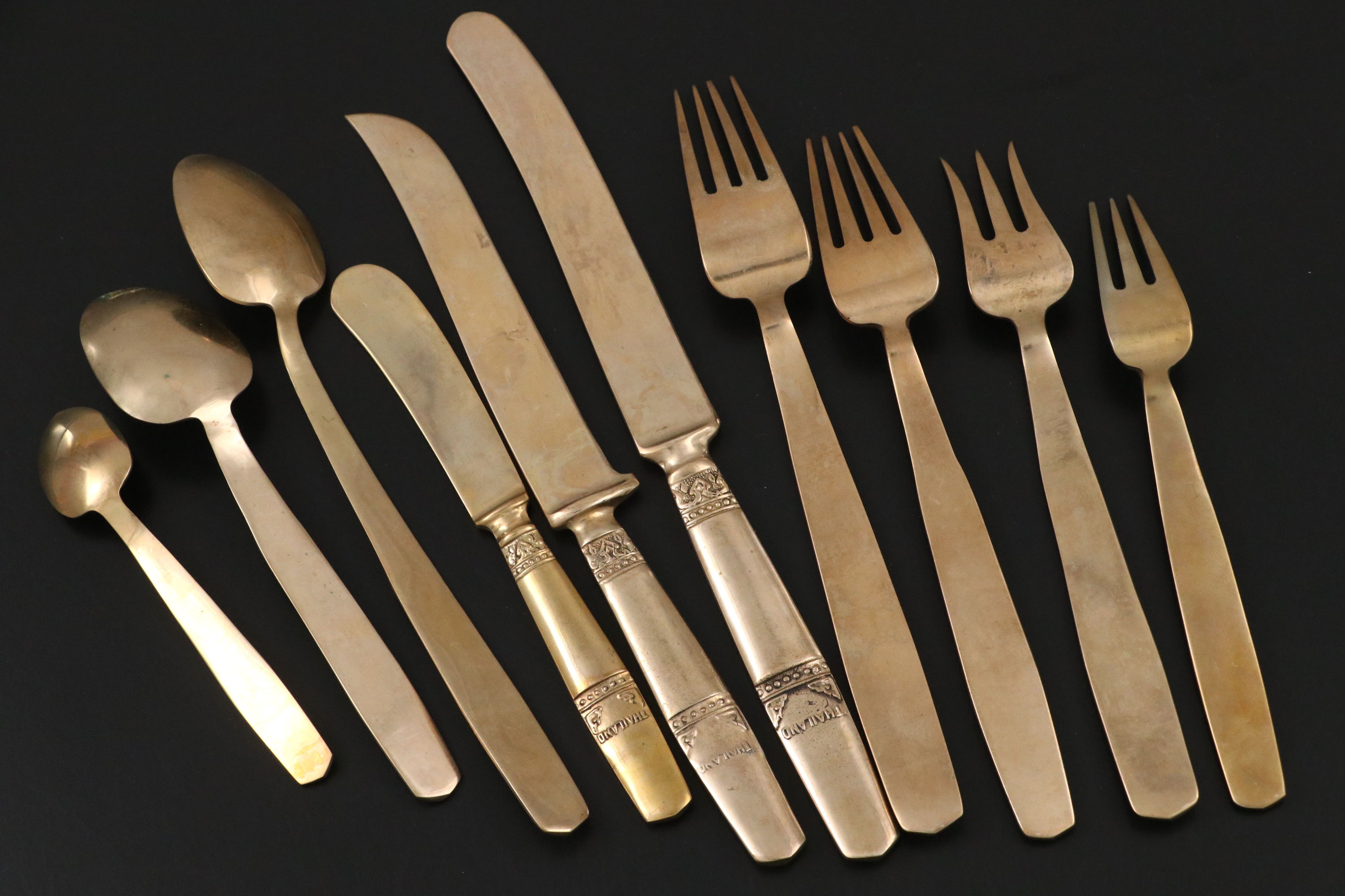 Thai Brass Flatware