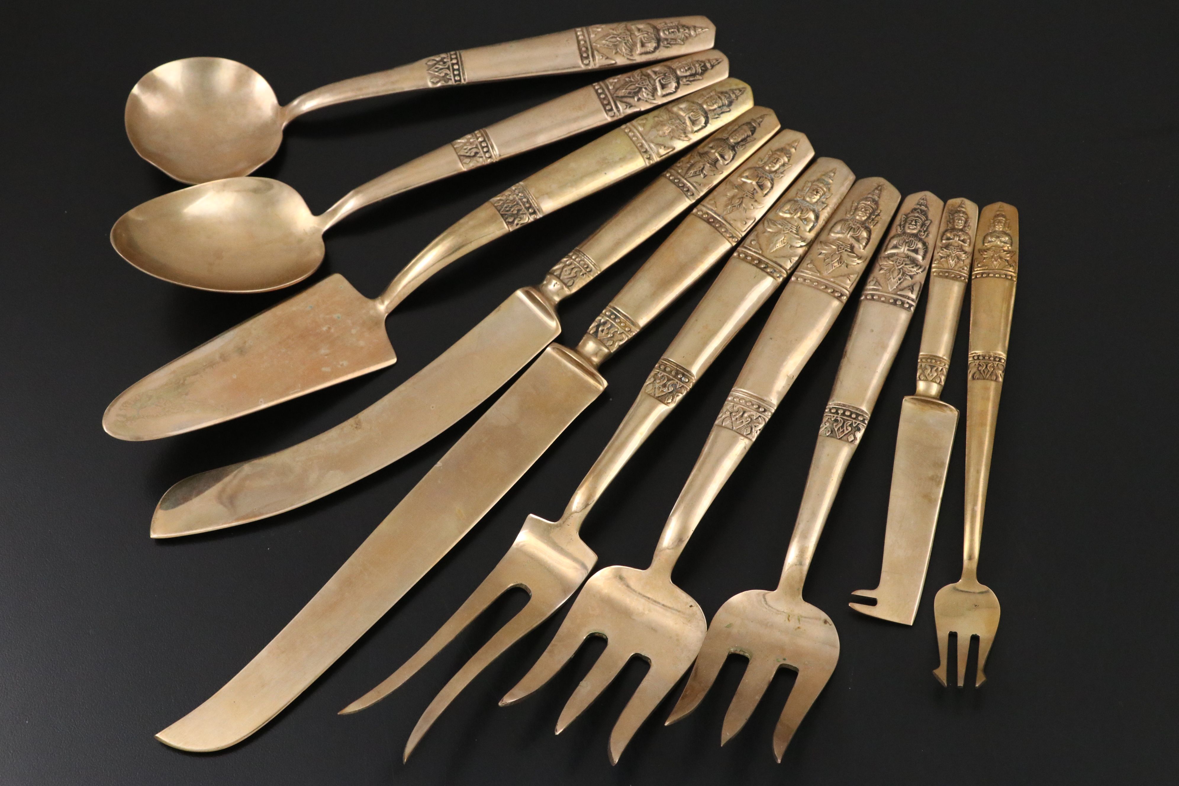 Thai Brass Flatware