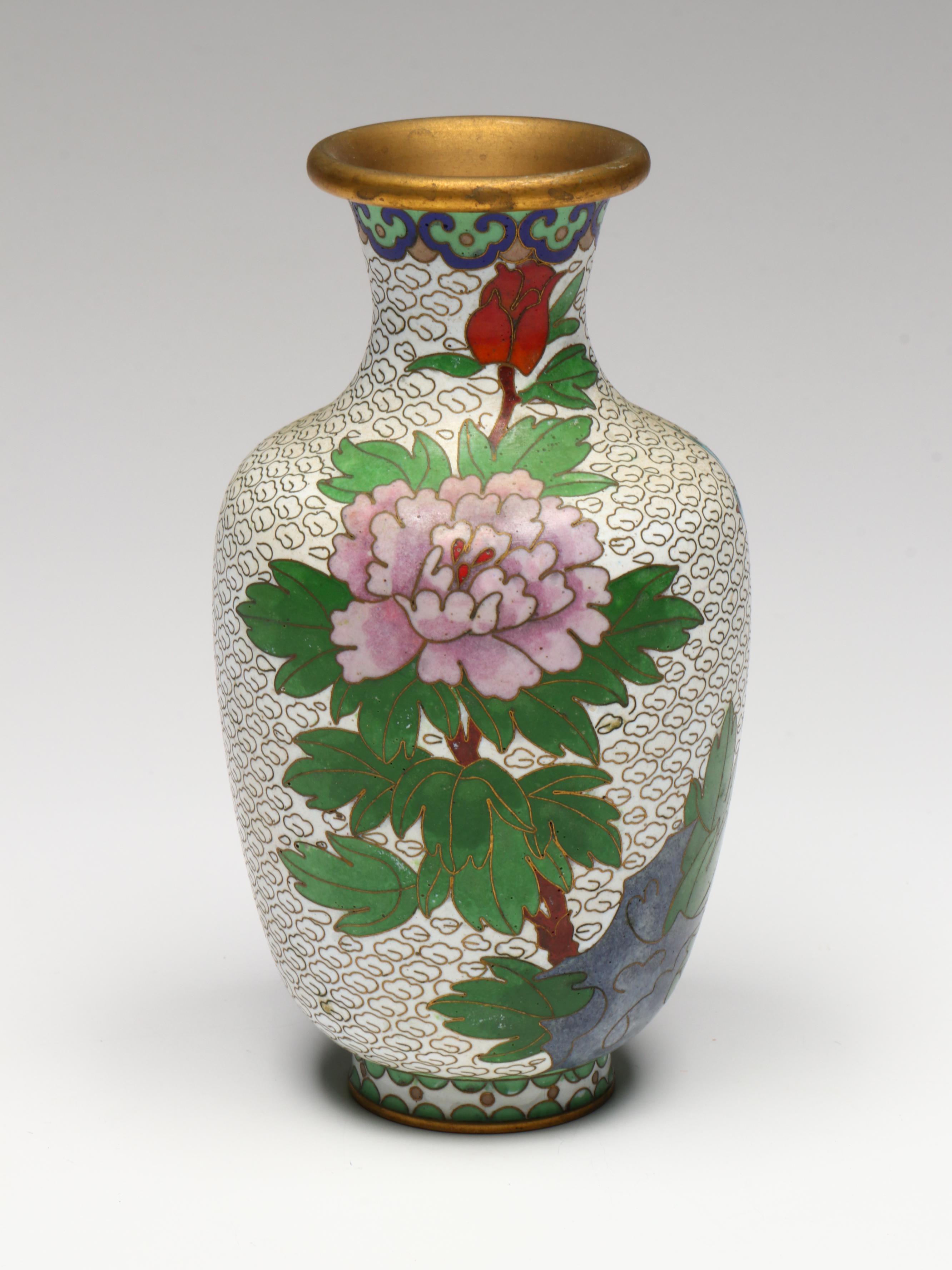 Chinese Cloisonné Vases and Other Decor