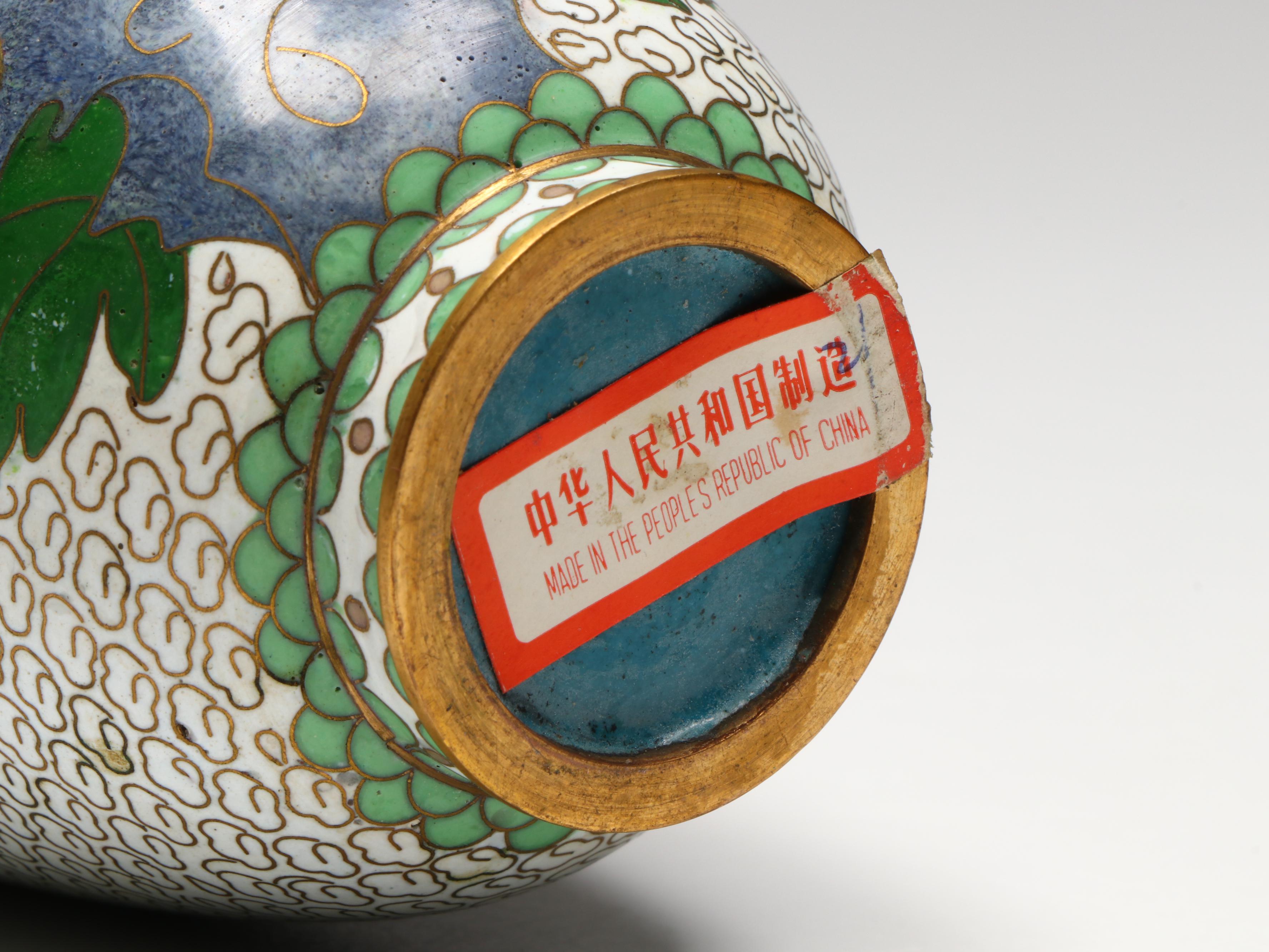 Chinese Cloisonné Vases and Other Decor