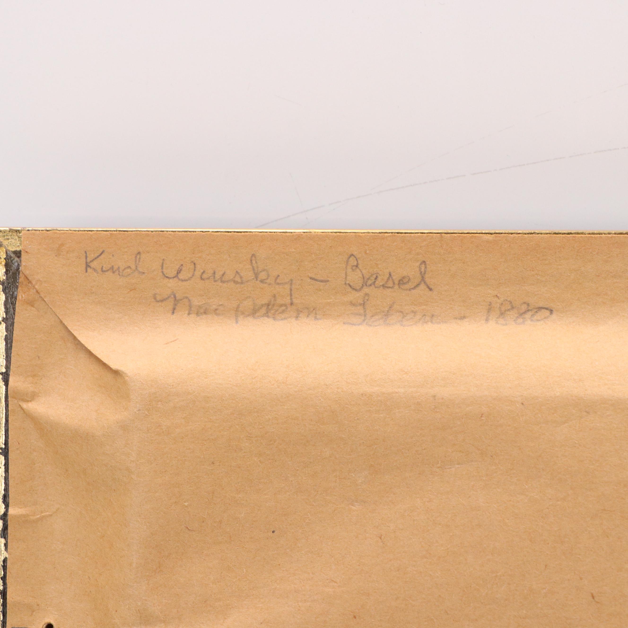 Side Profile Portrait Oil Painting of Child