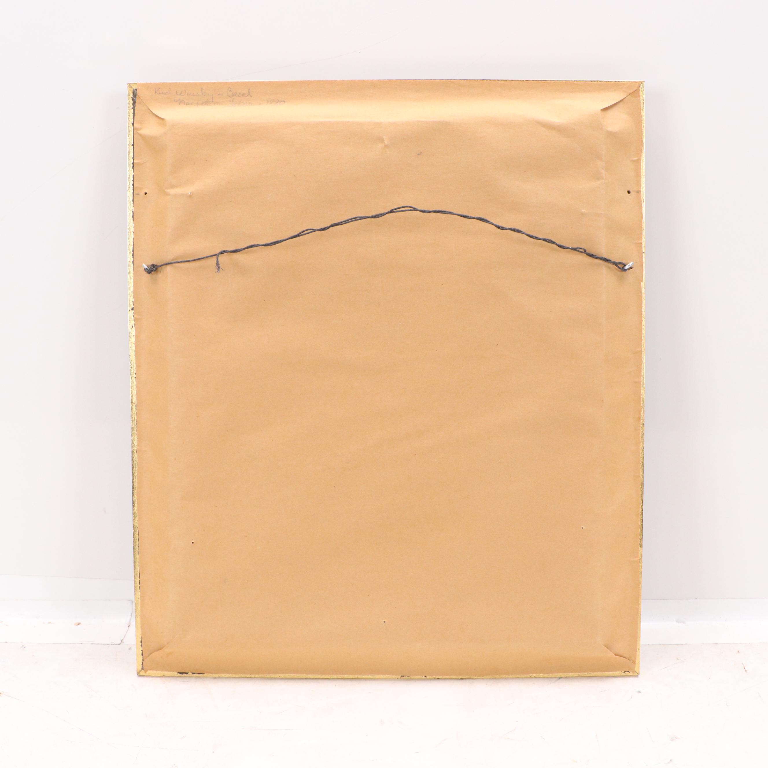 Side Profile Portrait Oil Painting of Child