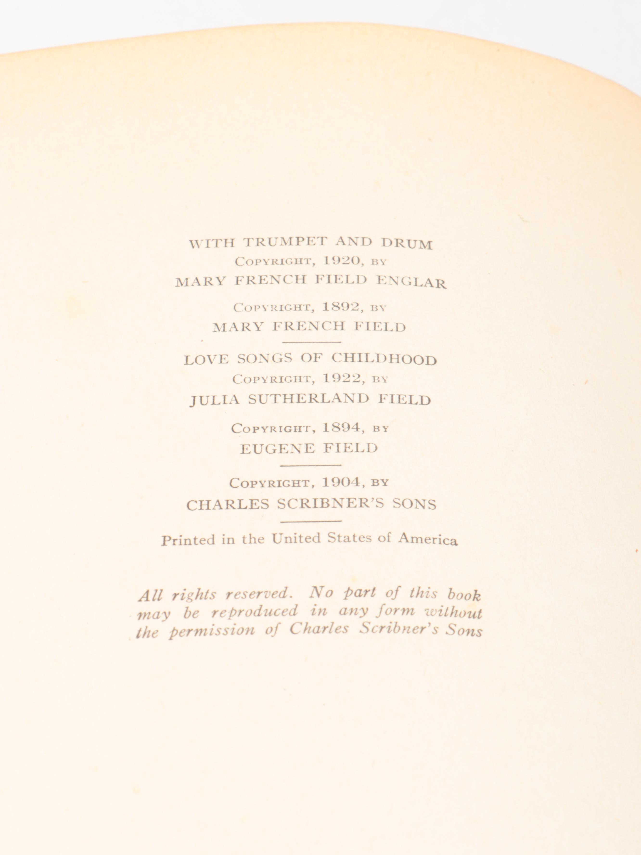 Maxfield Parrish Illustrated First Edition "Poems of Childhood" by Eugene Field