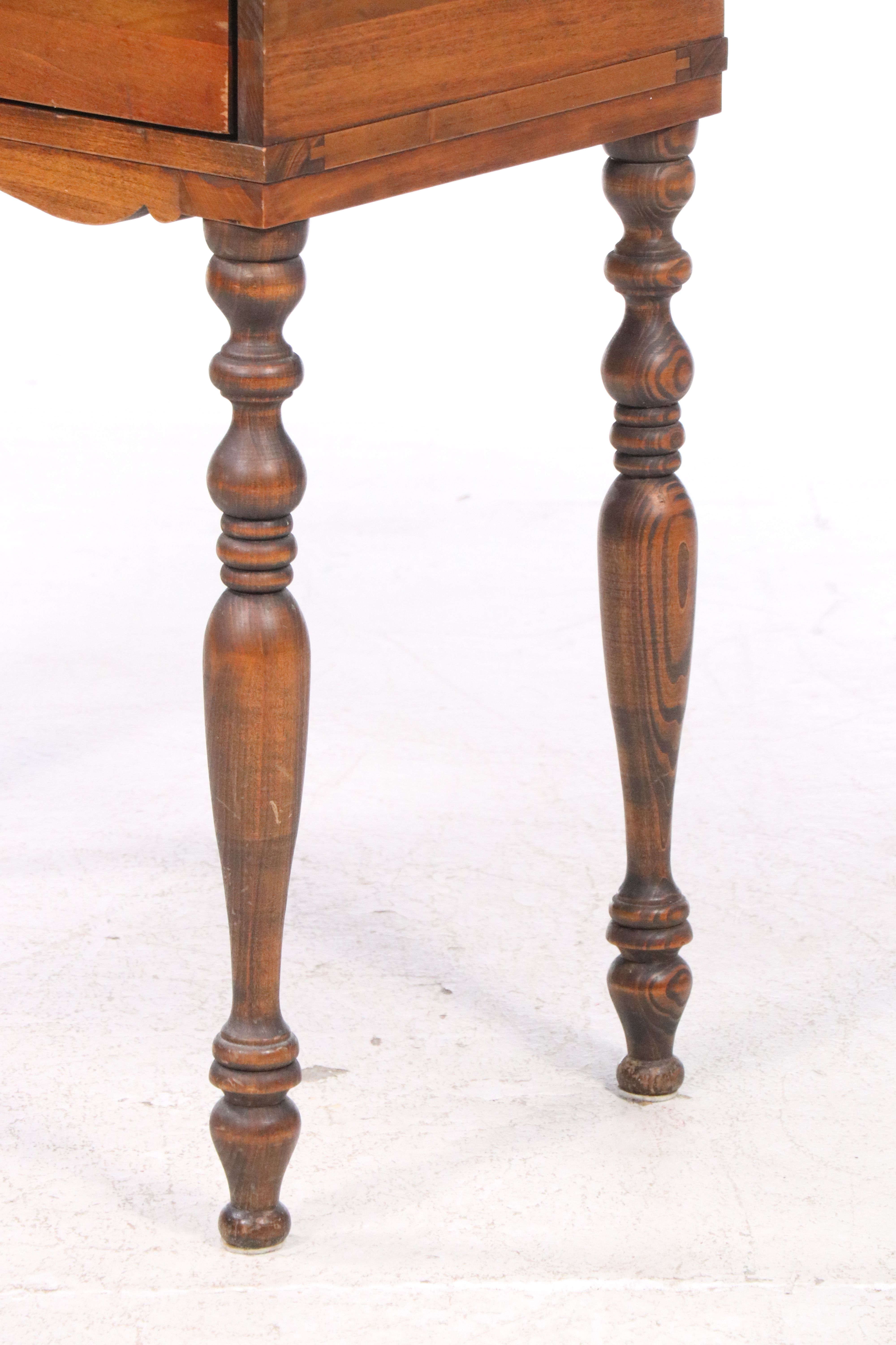 American Colonial Style Walnut Spinet Desk, Early 20th Century